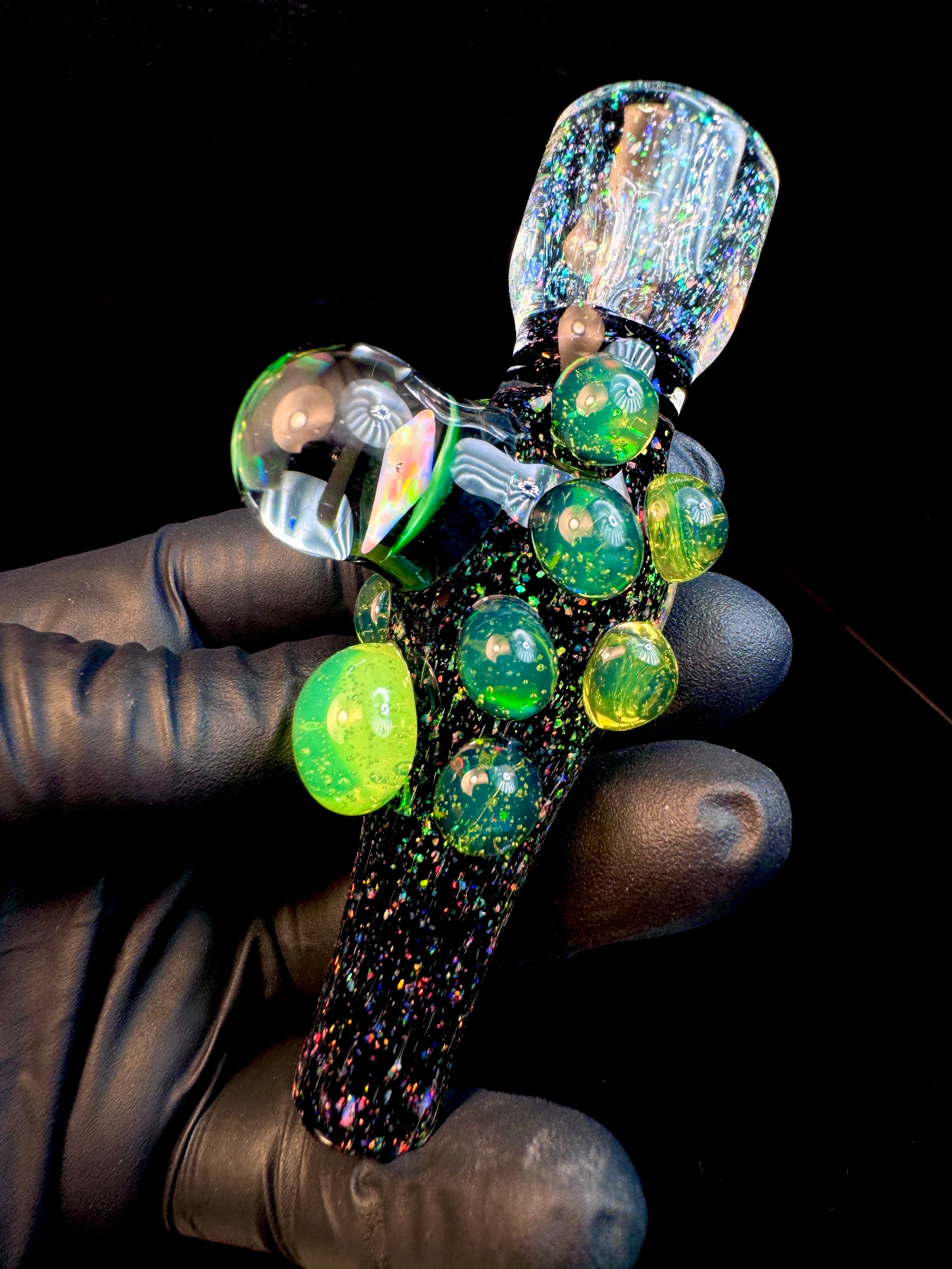 Jet black cropal x Luminescent x slyme Cropal Chillum