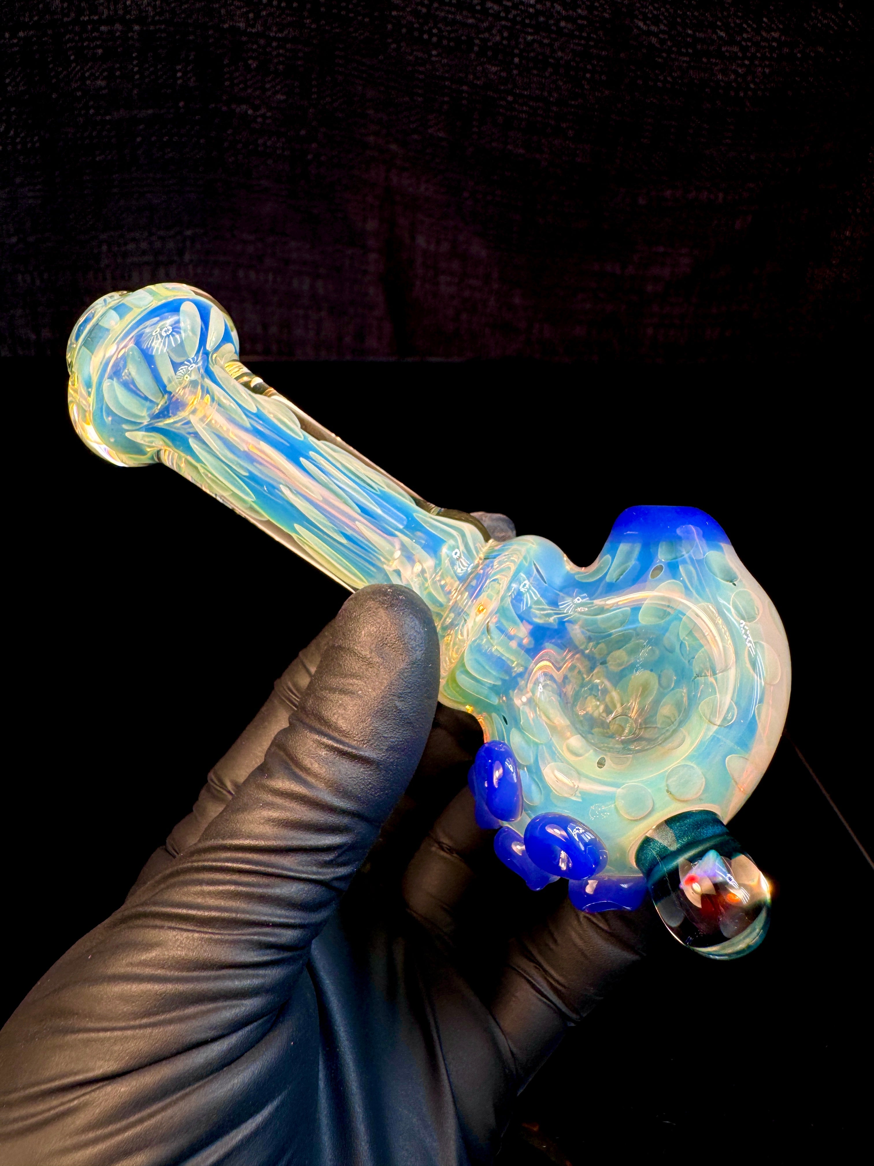 Silver Fume opal spoon x blue cheese