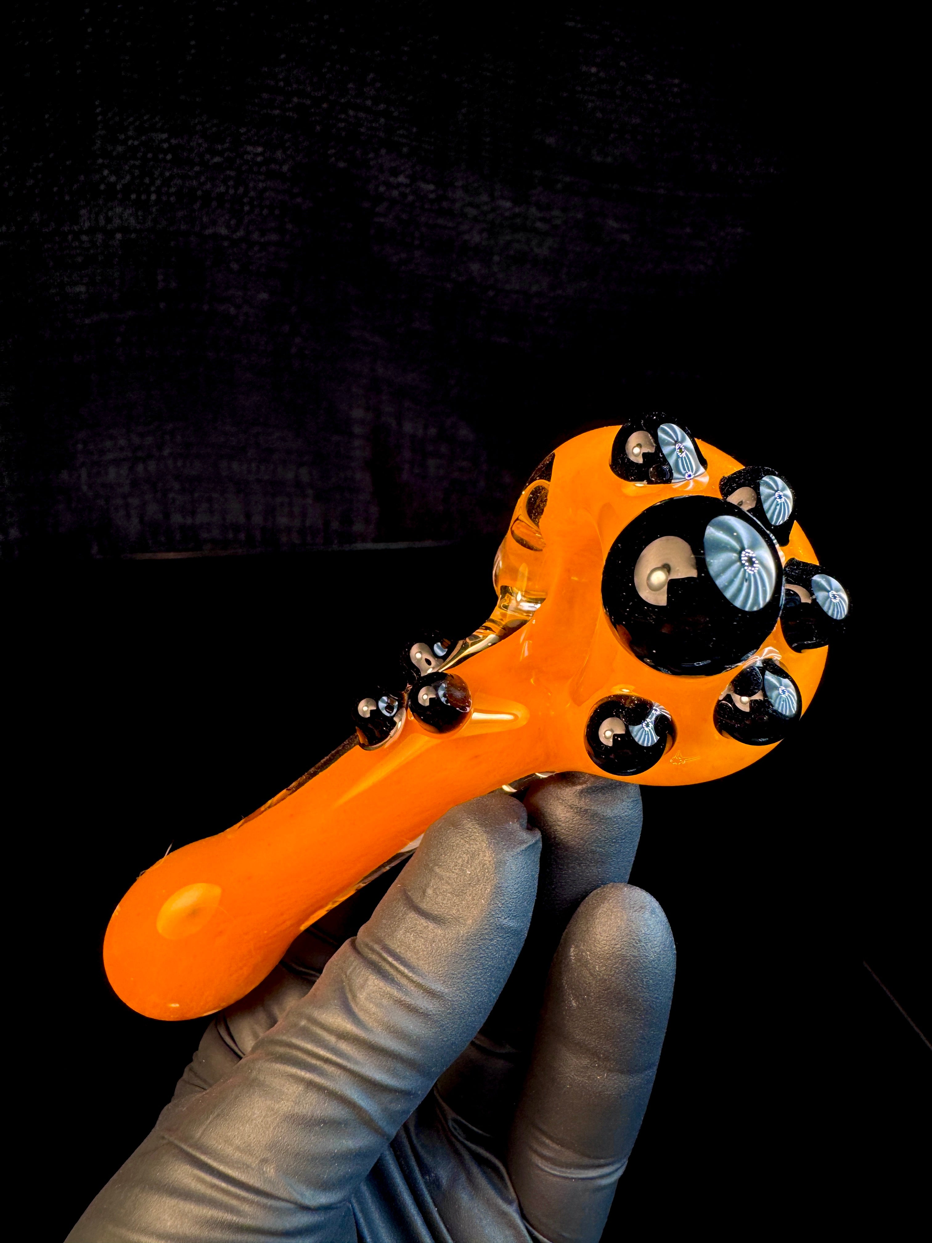 Lava x Jet black premium dot spoon