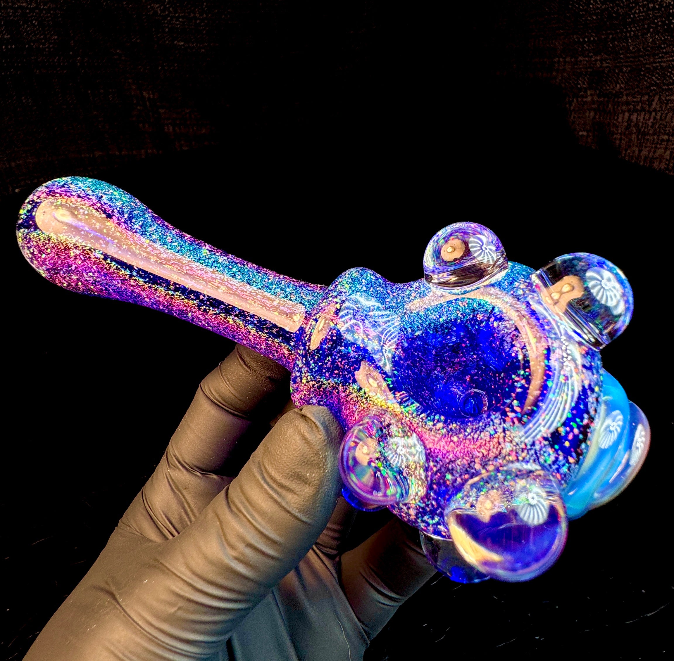 Dichroic rainbow eyeball monster