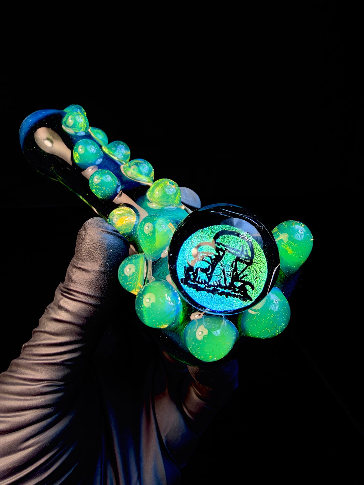 Dichroic mushroom spoon