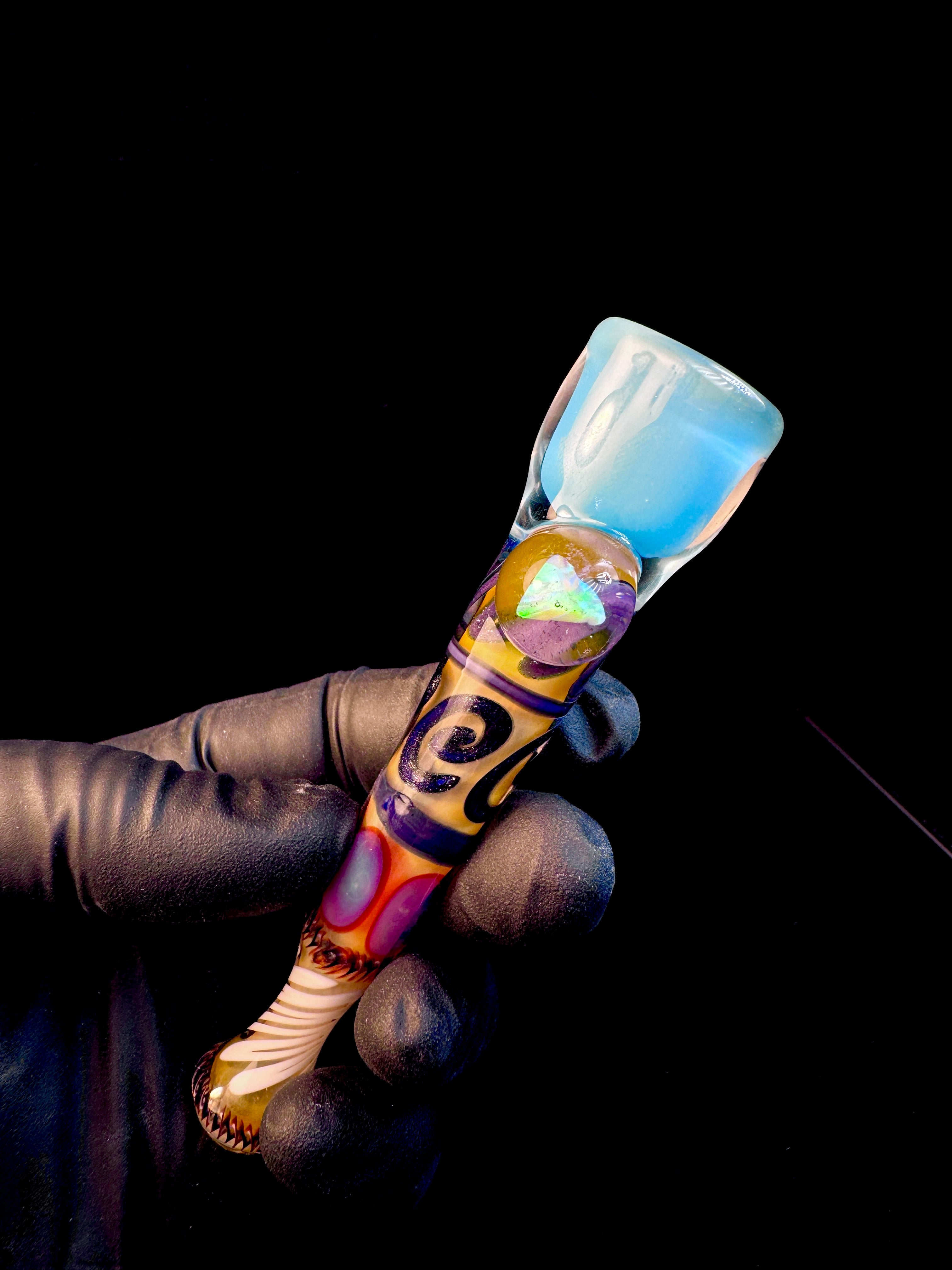 Gold fumed inside out bat x aqua