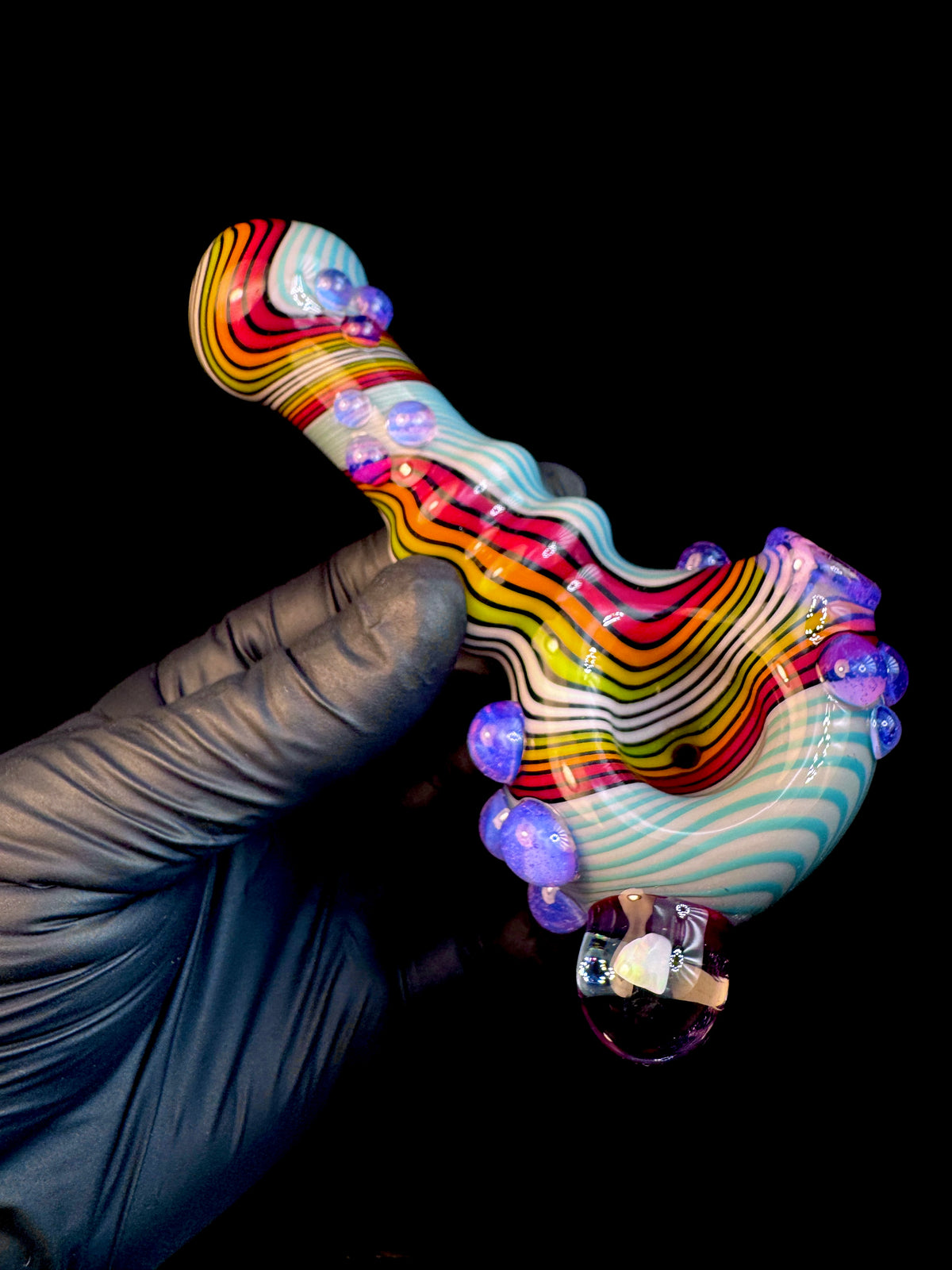 Twisted Glass opal pipe