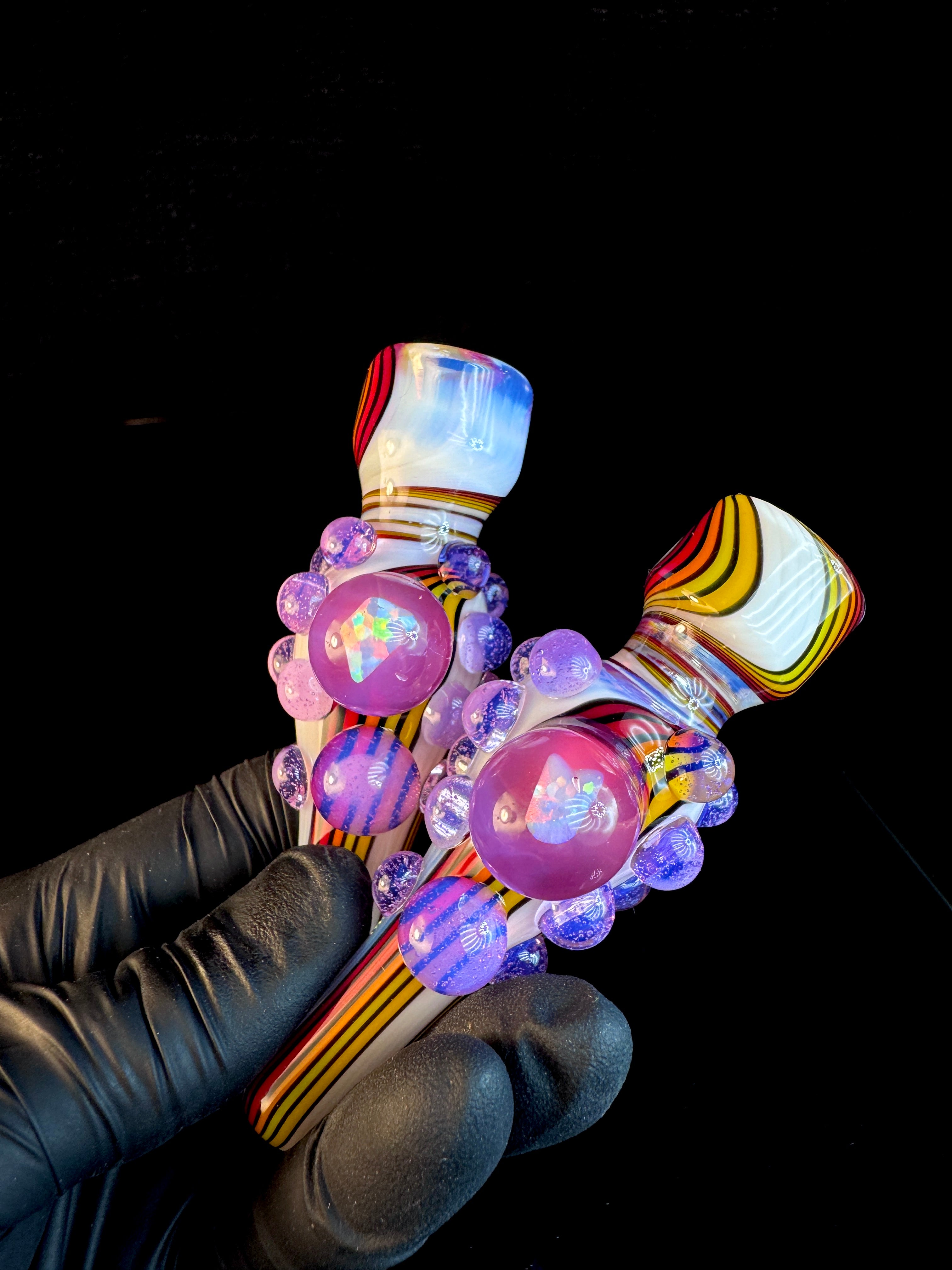 Secret white fire opal chillum
