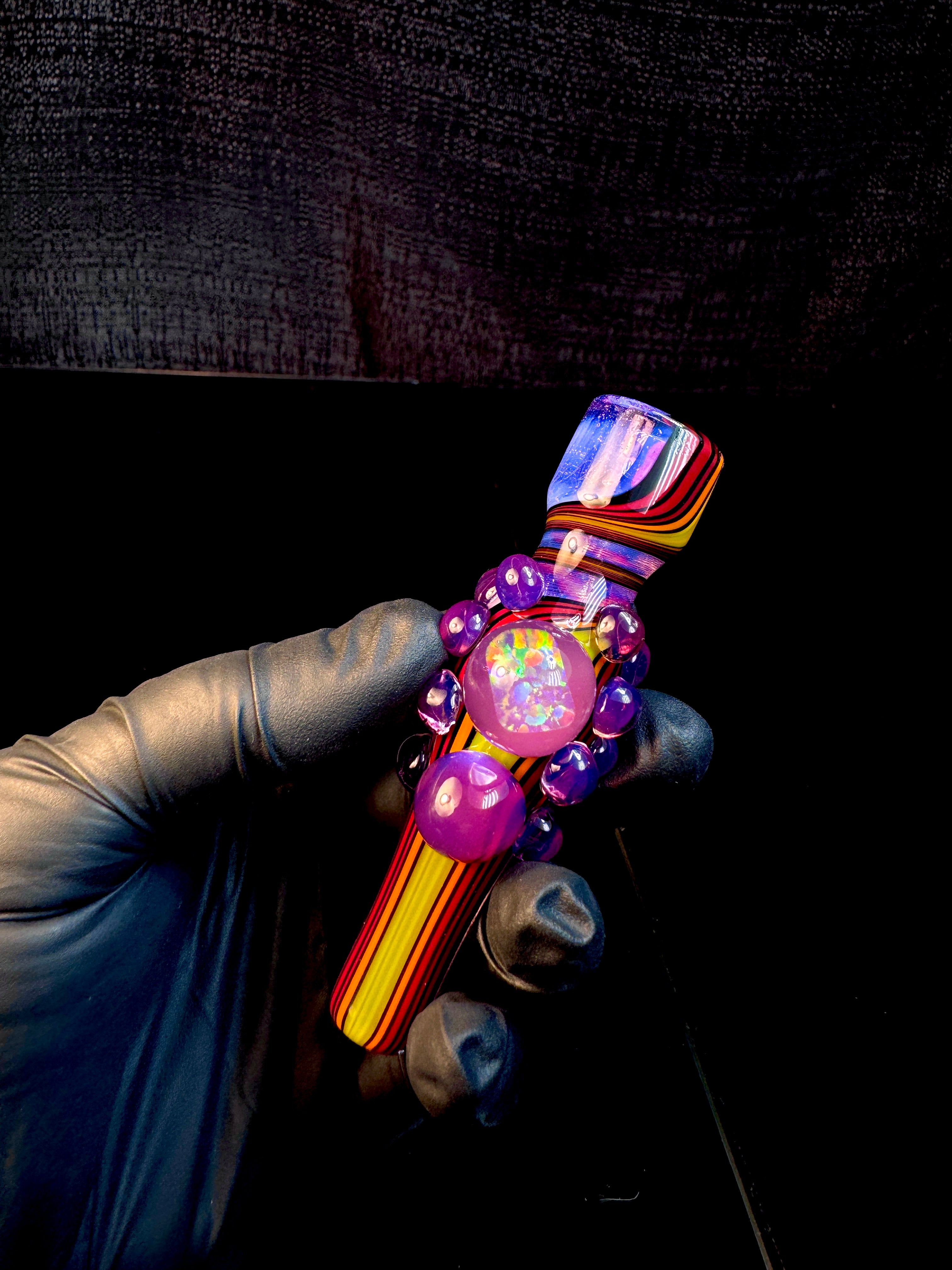 Pink slyme fire opal chillum