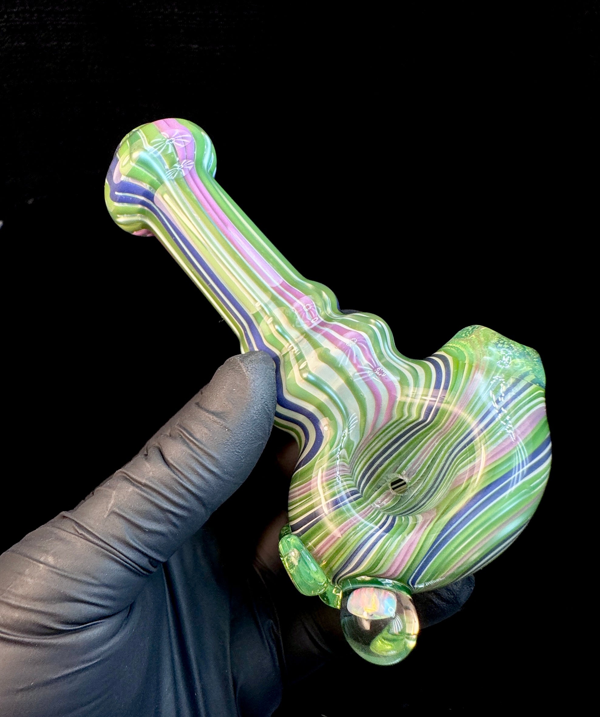 Watermelon fade fumed opal pipe