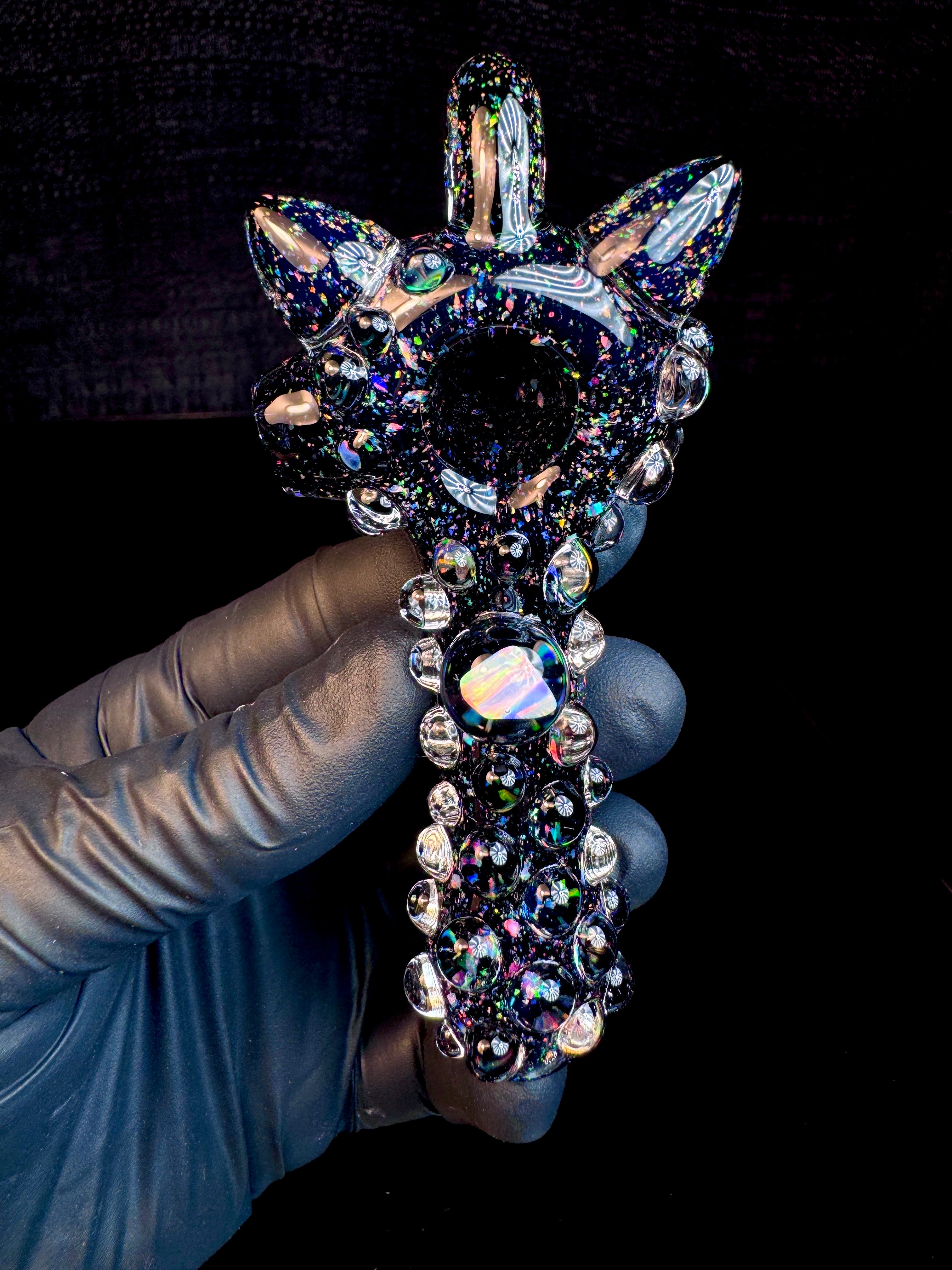 Cropal opal kitty pendant