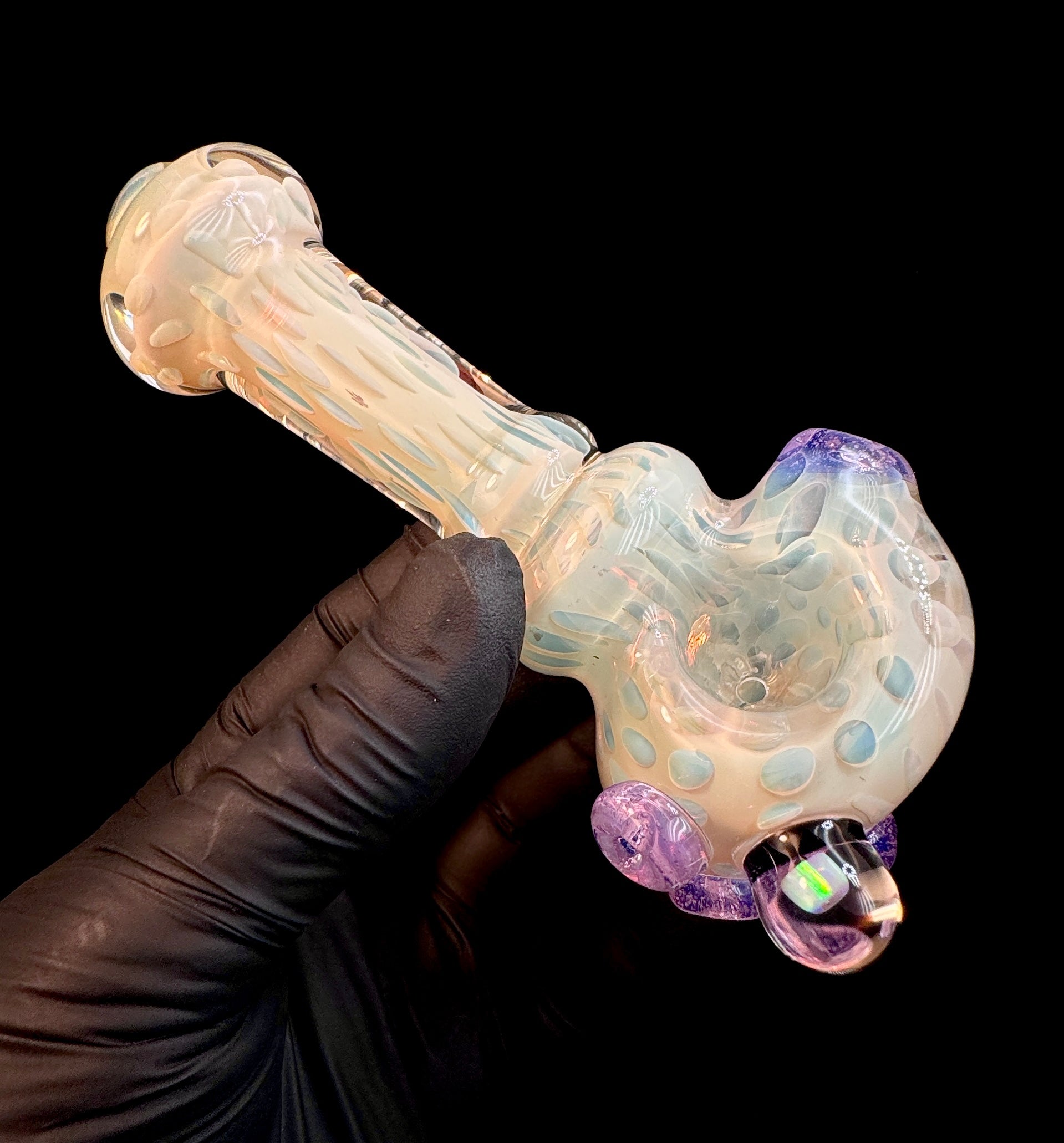 Silver fume x pink slyme opal pipe