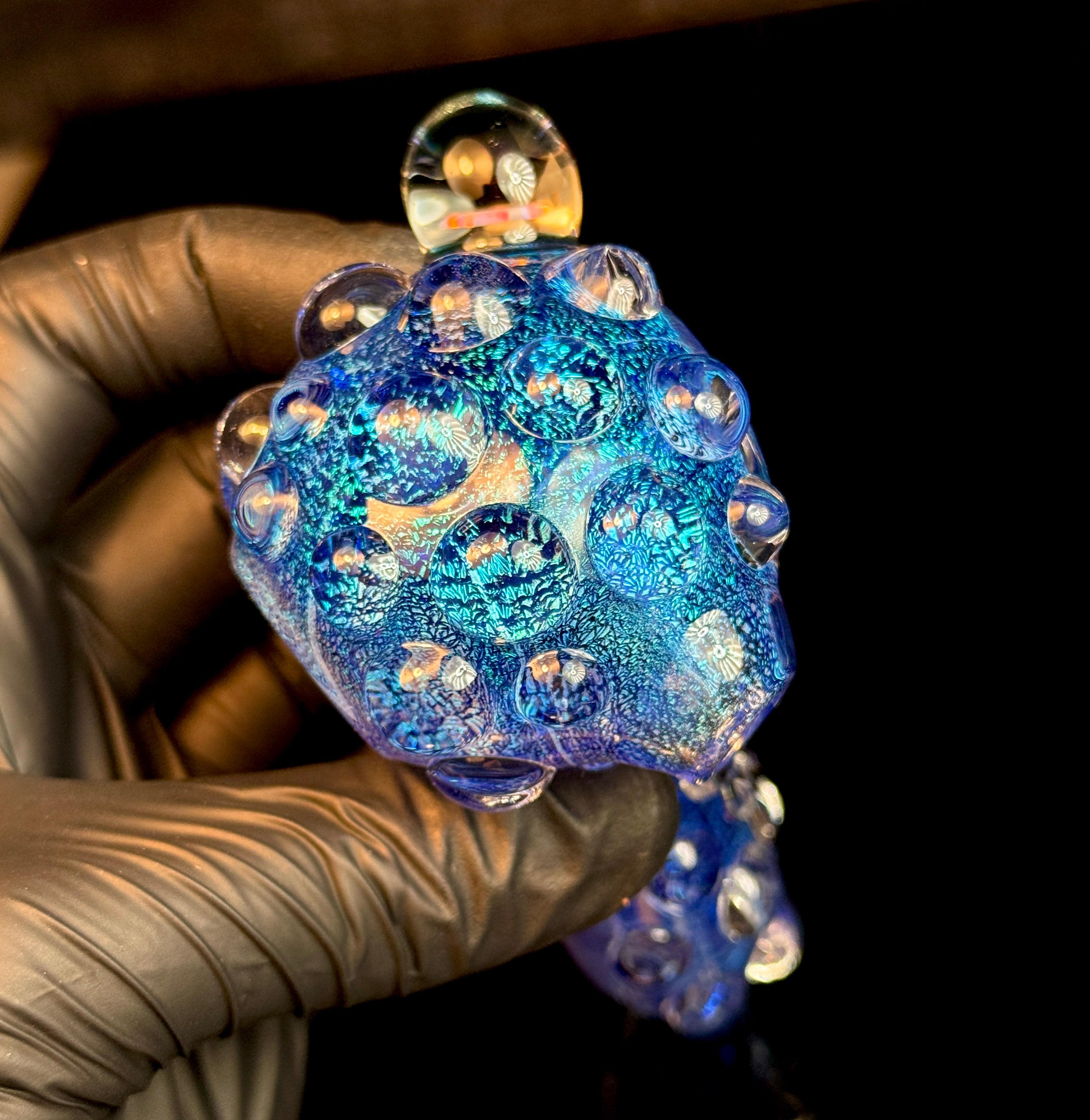 Blue thick dichro spoon