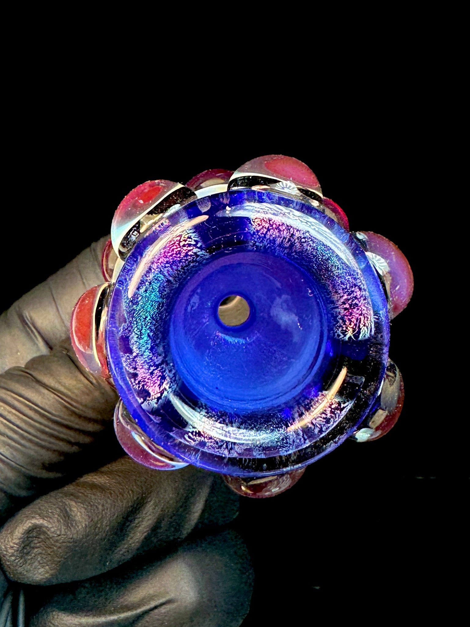 14mm dichroic rainbow x Serendipity dot bowl