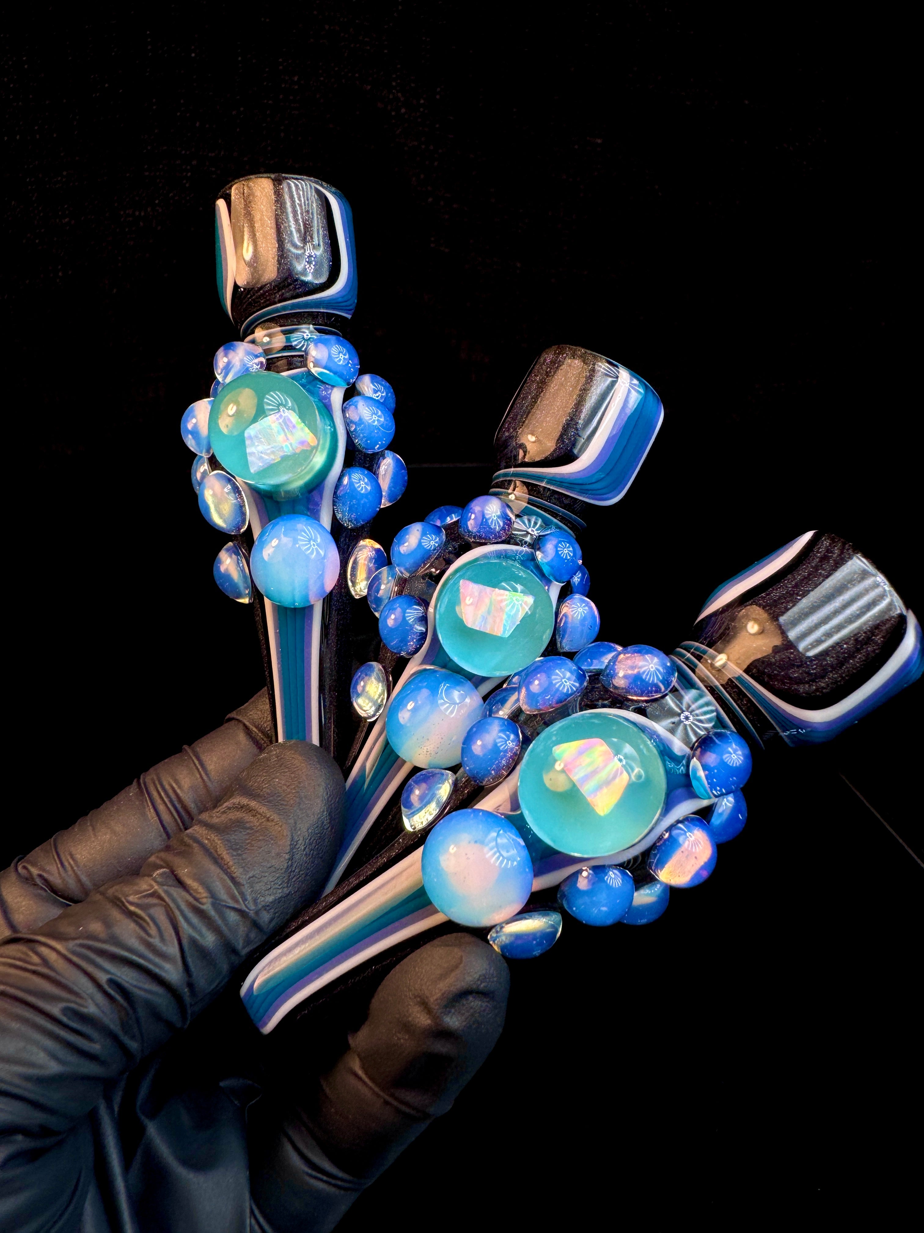 Steel wool x blue spruce opal chillum