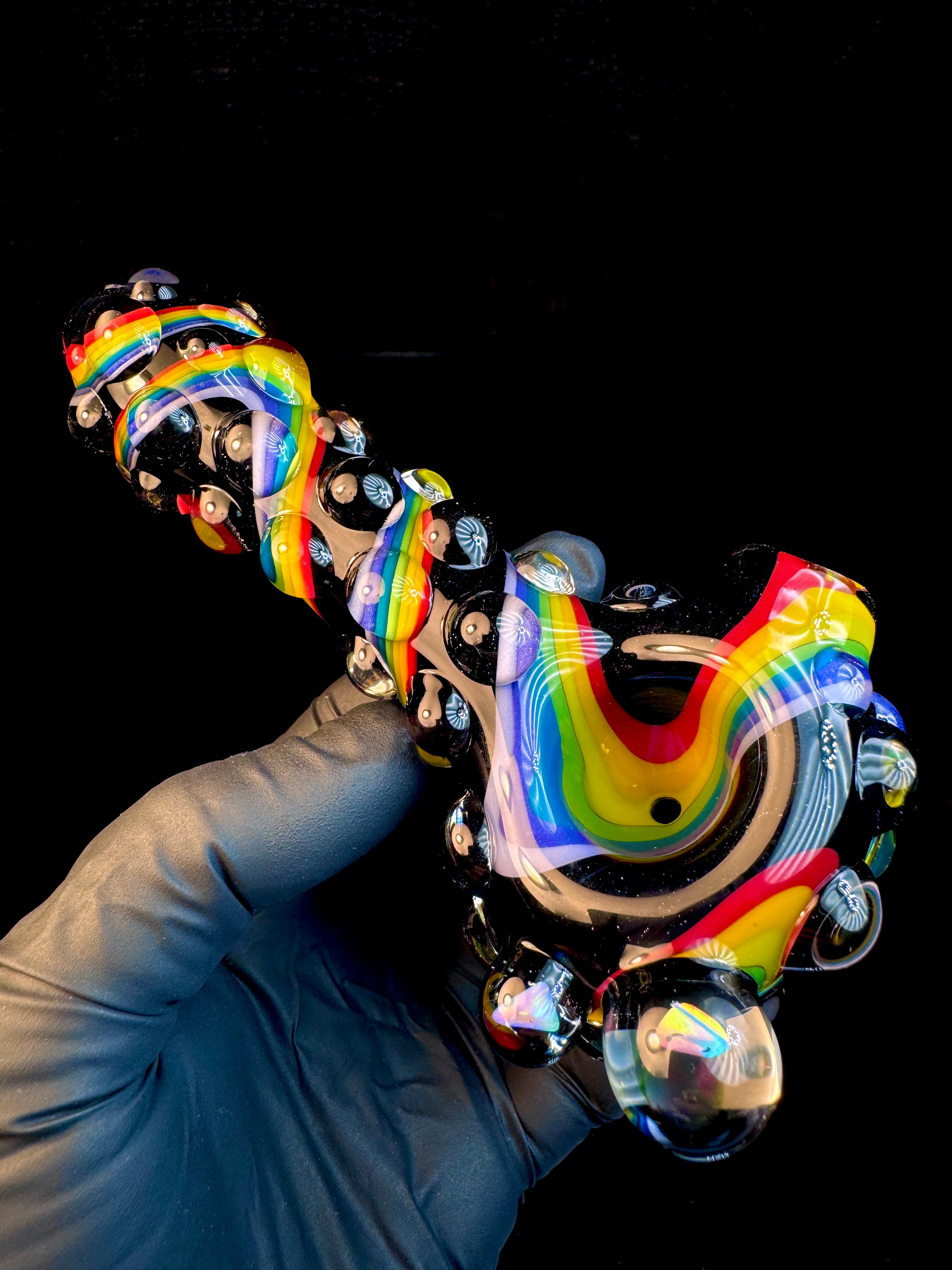 Twisted opal spoon