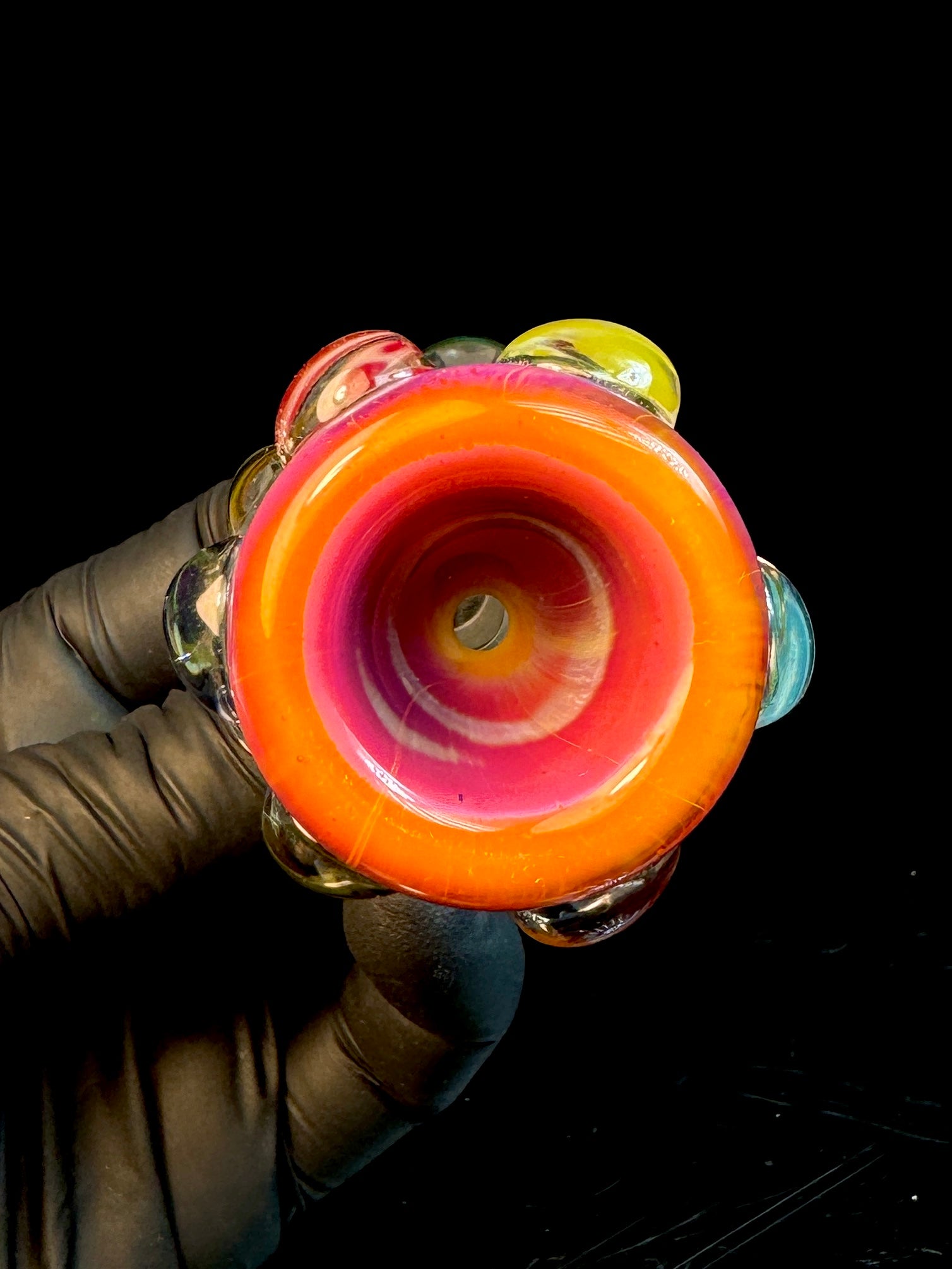 14mm serendipity x rainbow fade dot bowl