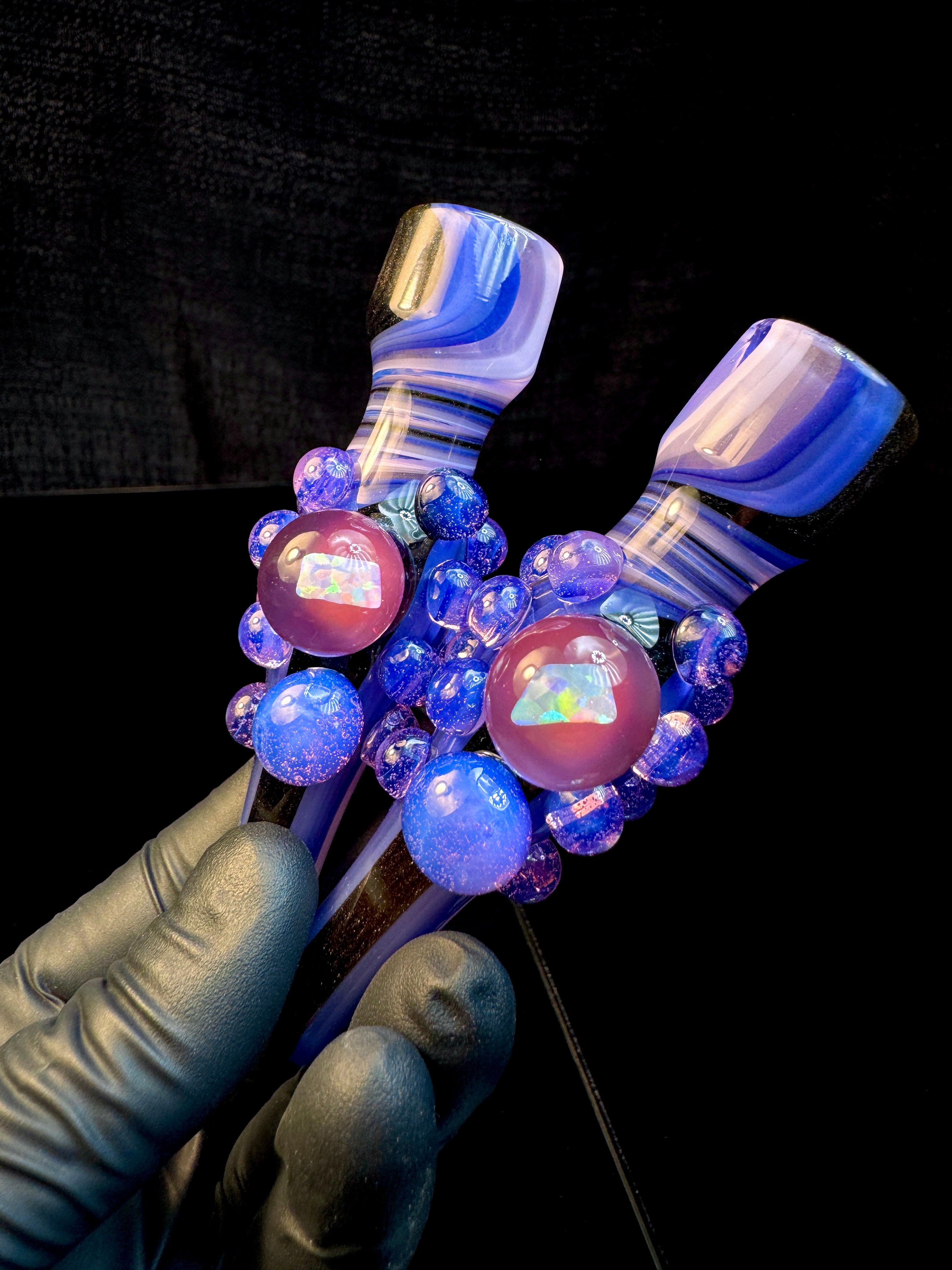Grape fade x pink slyme opal chillum