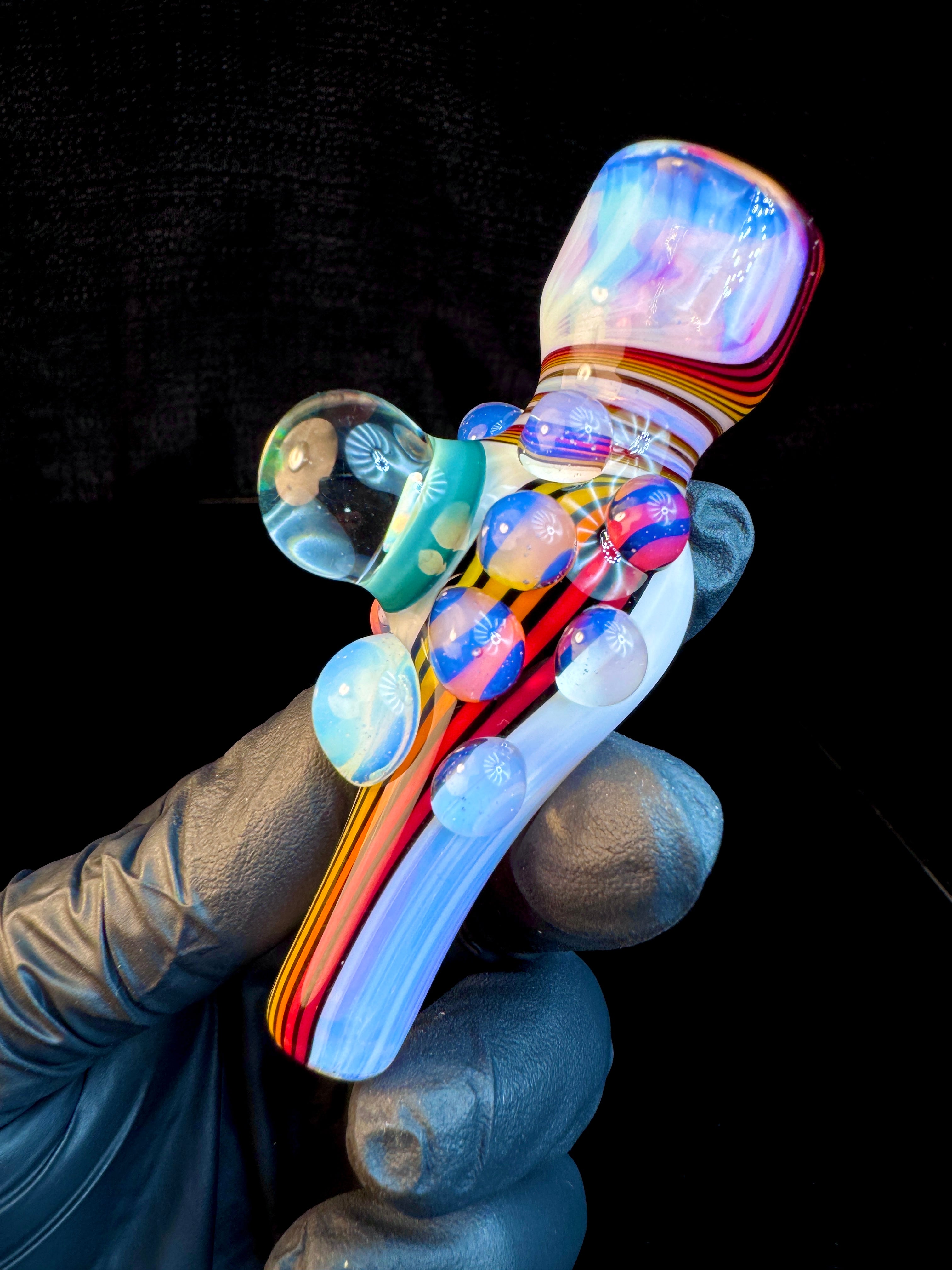 Secret white fire opal chillum
