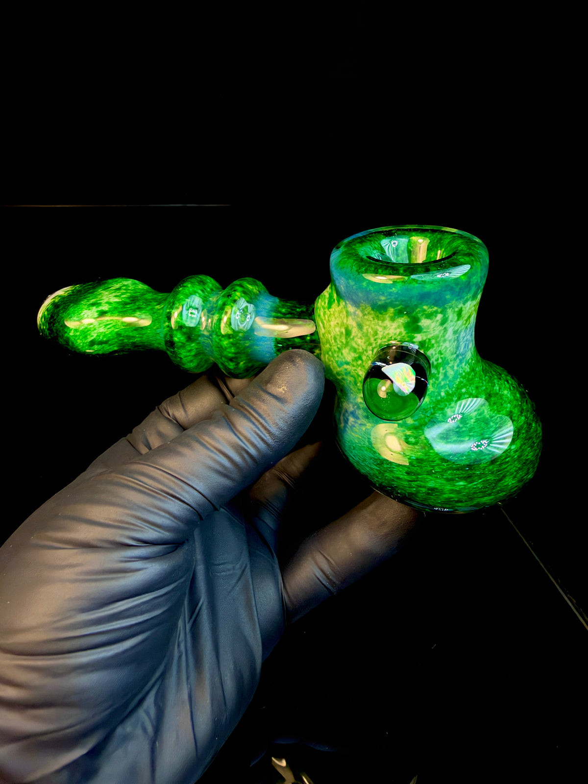Experimental green opal hammer