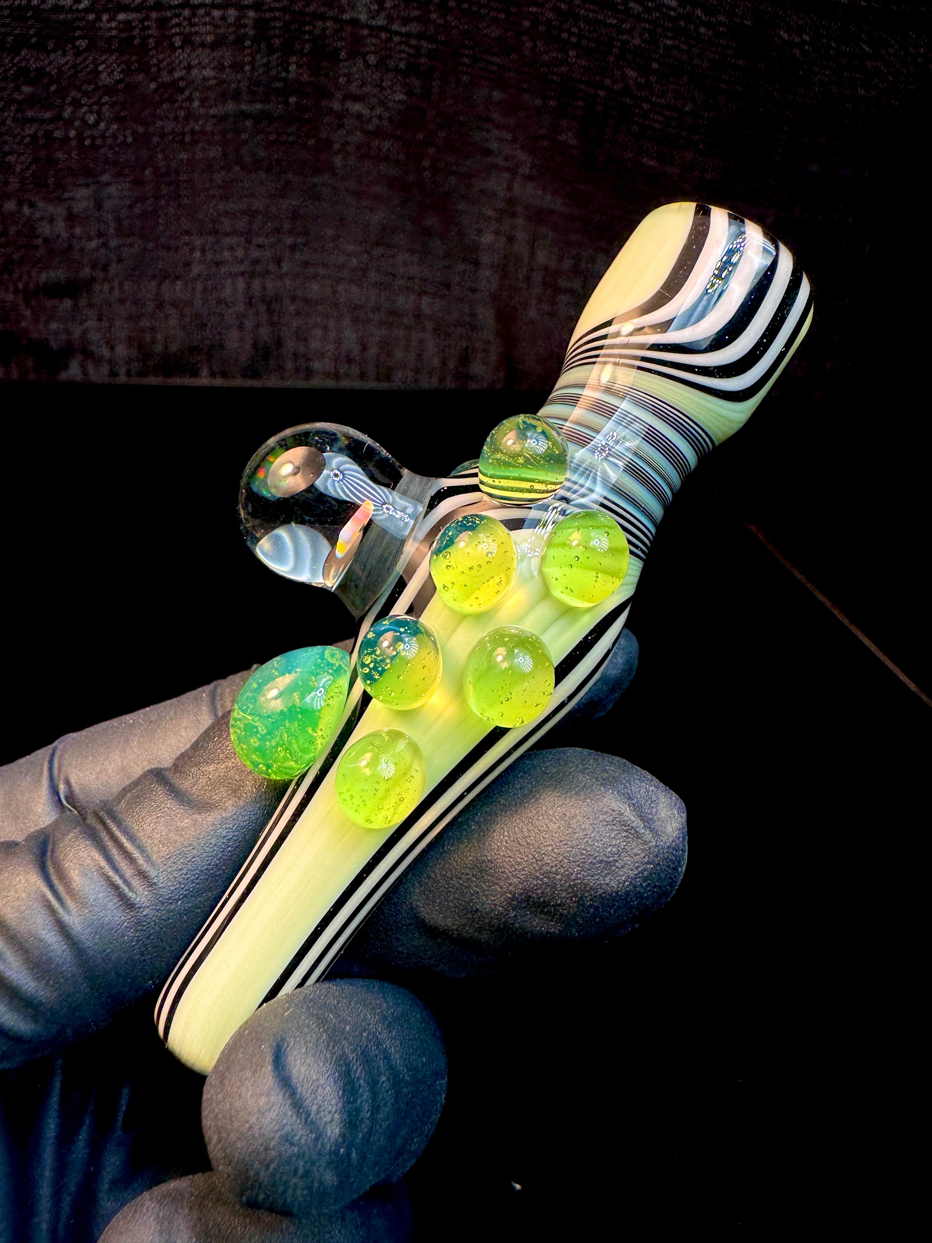 Milky slyme pinstripes x slyme Opal Chillum