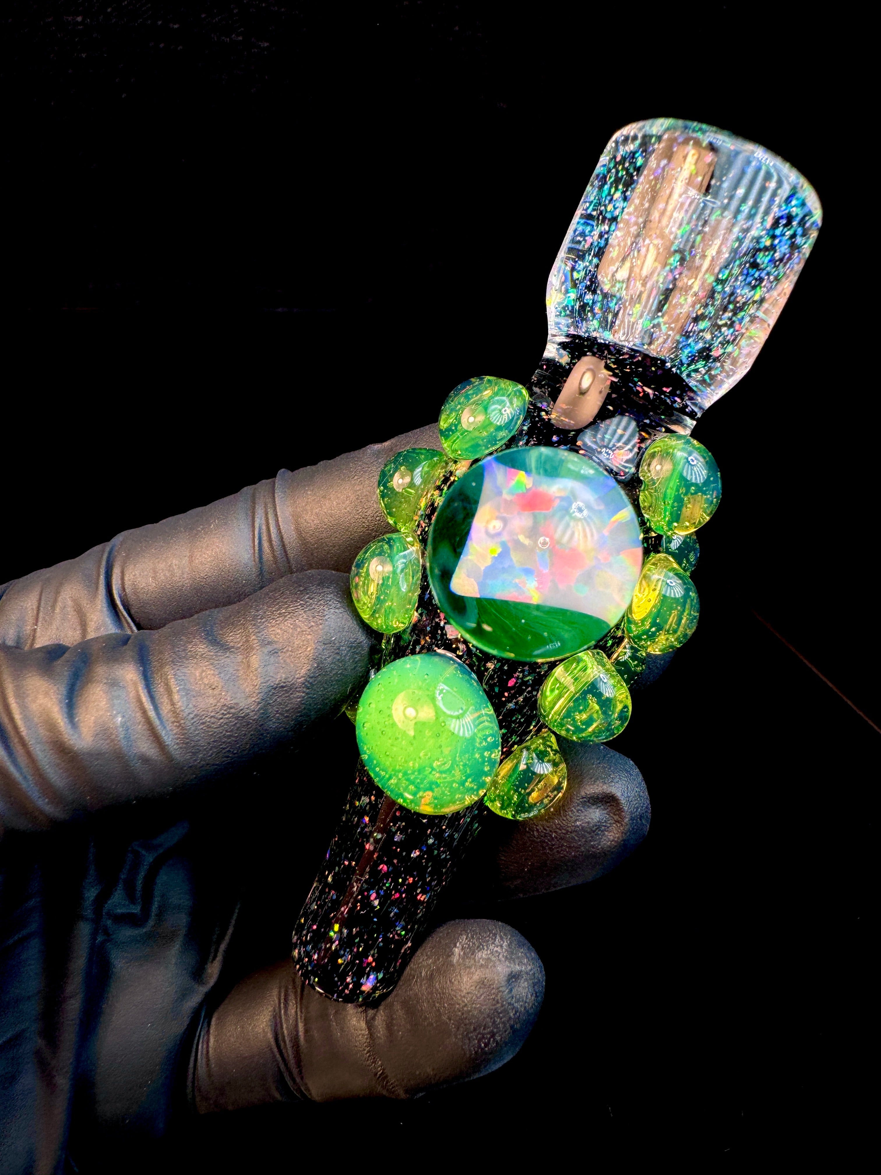 Jet black cropal x Luminescent x slyme Cropal Chillum