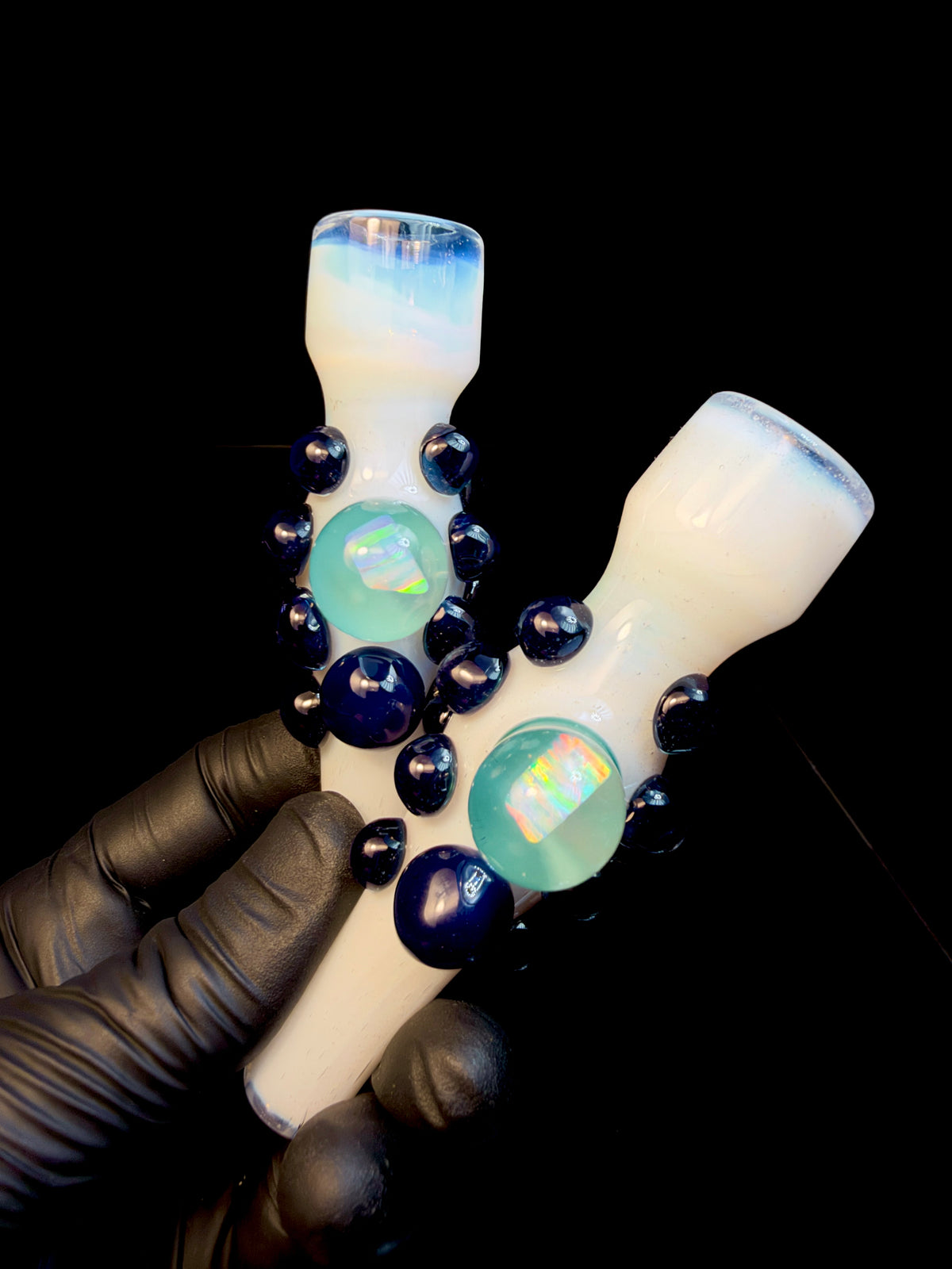 Ghost x Royal blue opal chillum