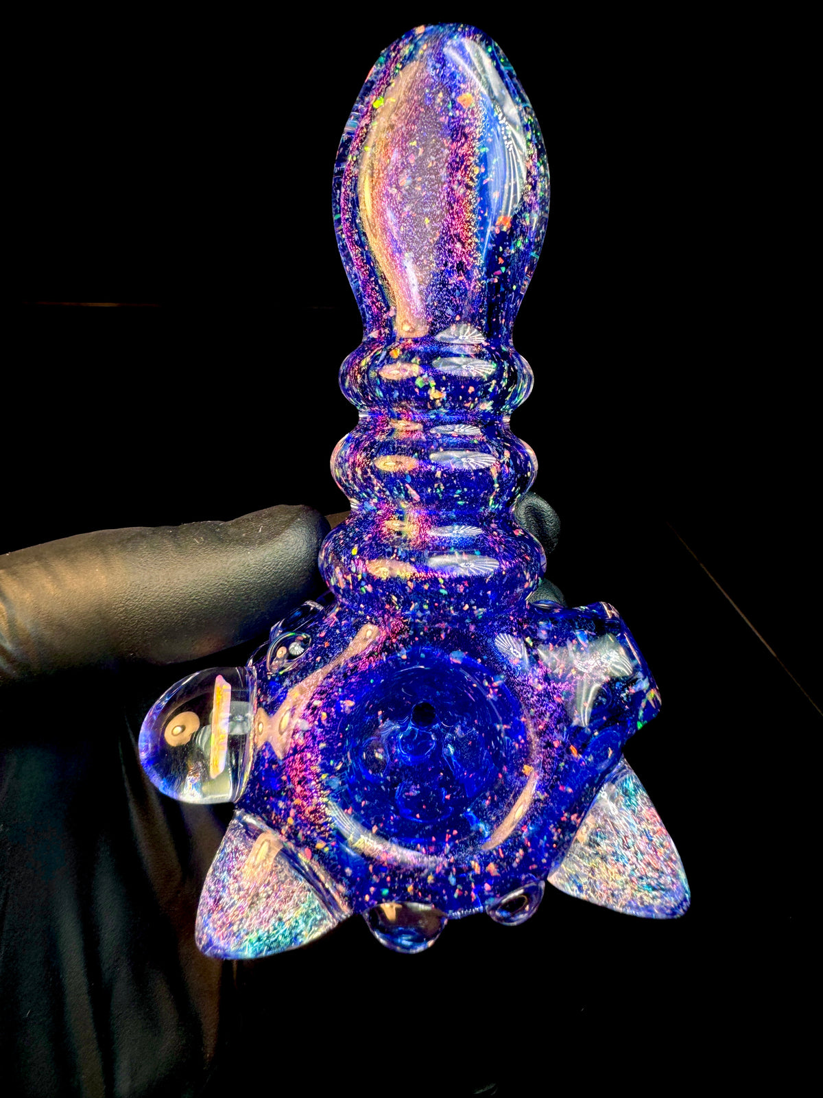 Cat ears dichroic cropal opal pipe