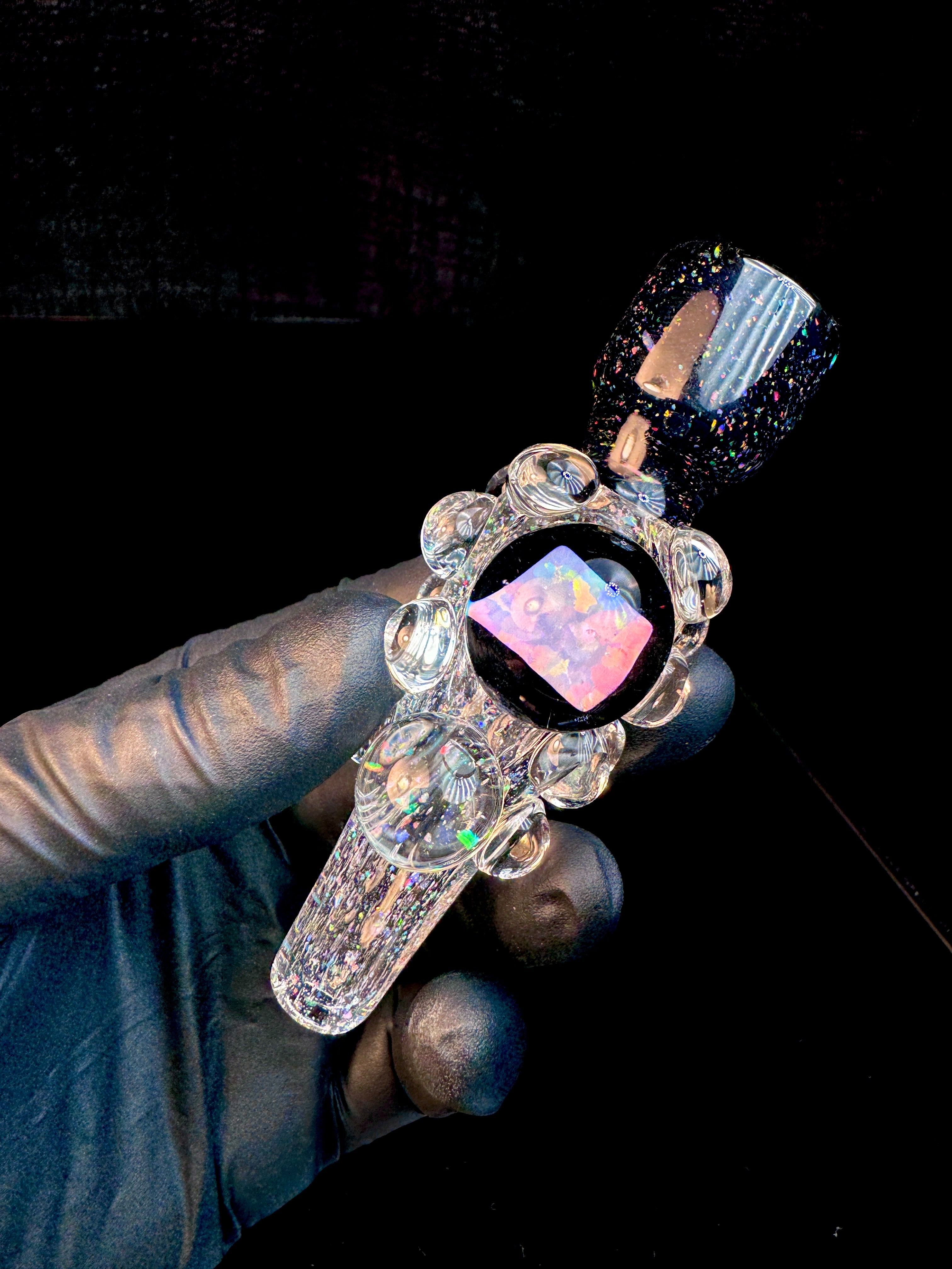 Jet black cropal x Luminescent Cropal Chillum