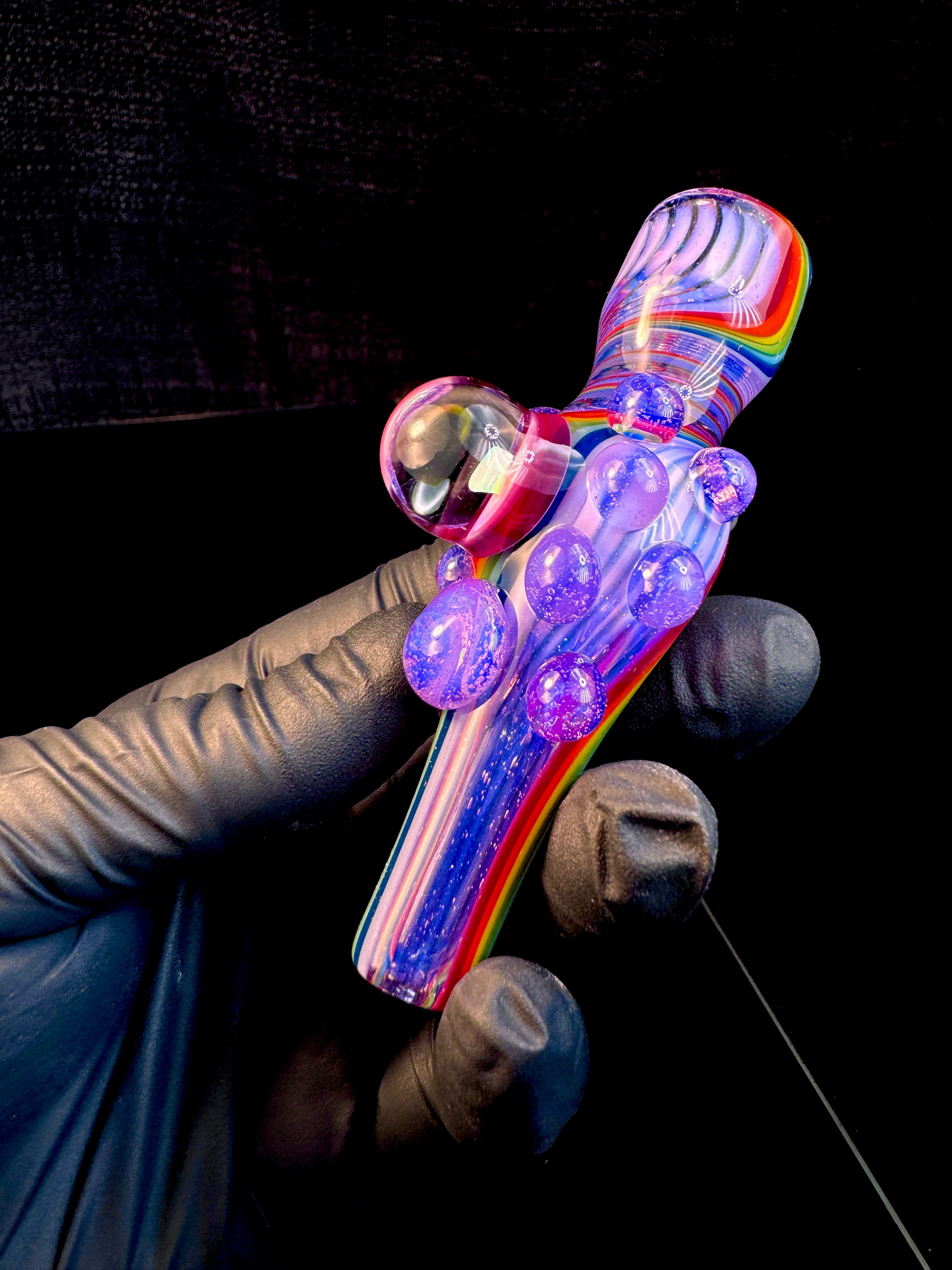 Pink slyme rainbow x pink slyme opal chillum