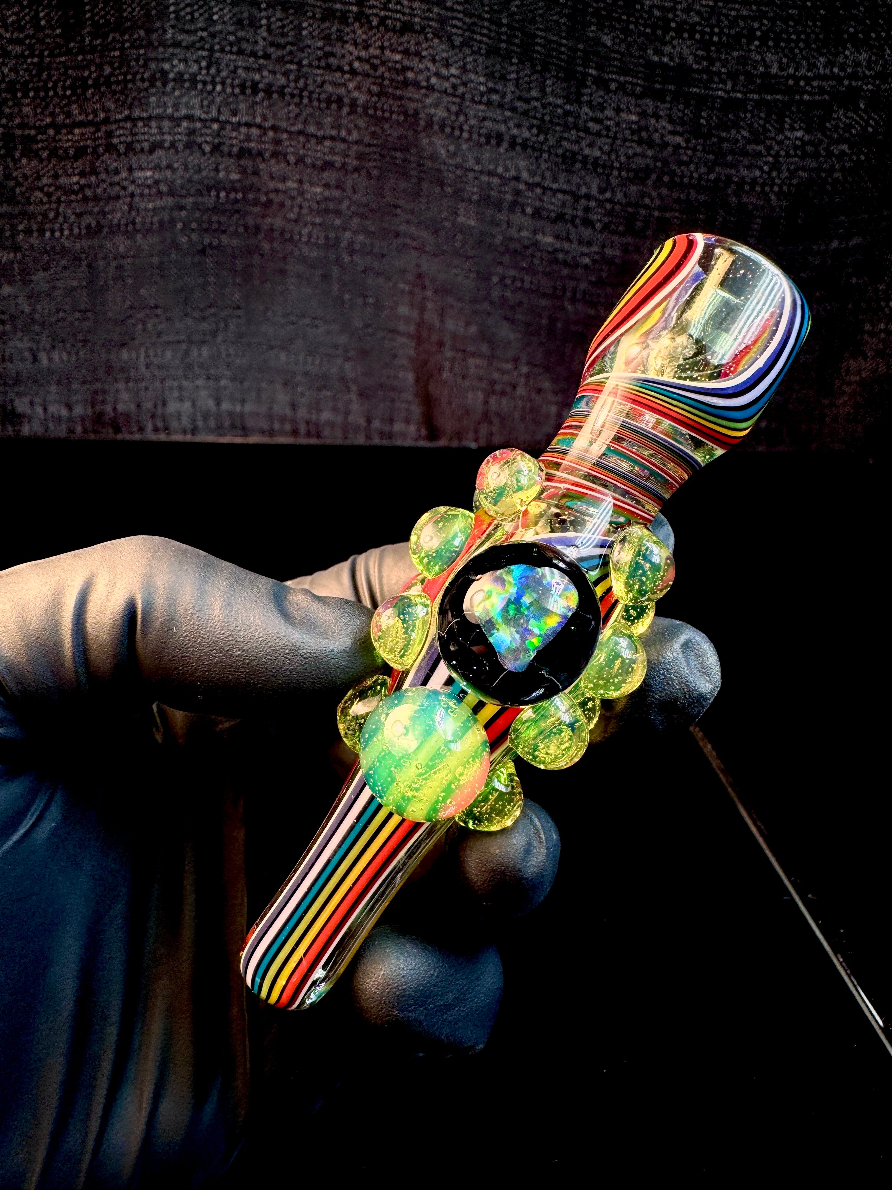 Rainbow opal chillum