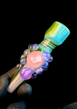 Load image into Gallery viewer, Green fade opal chillum
