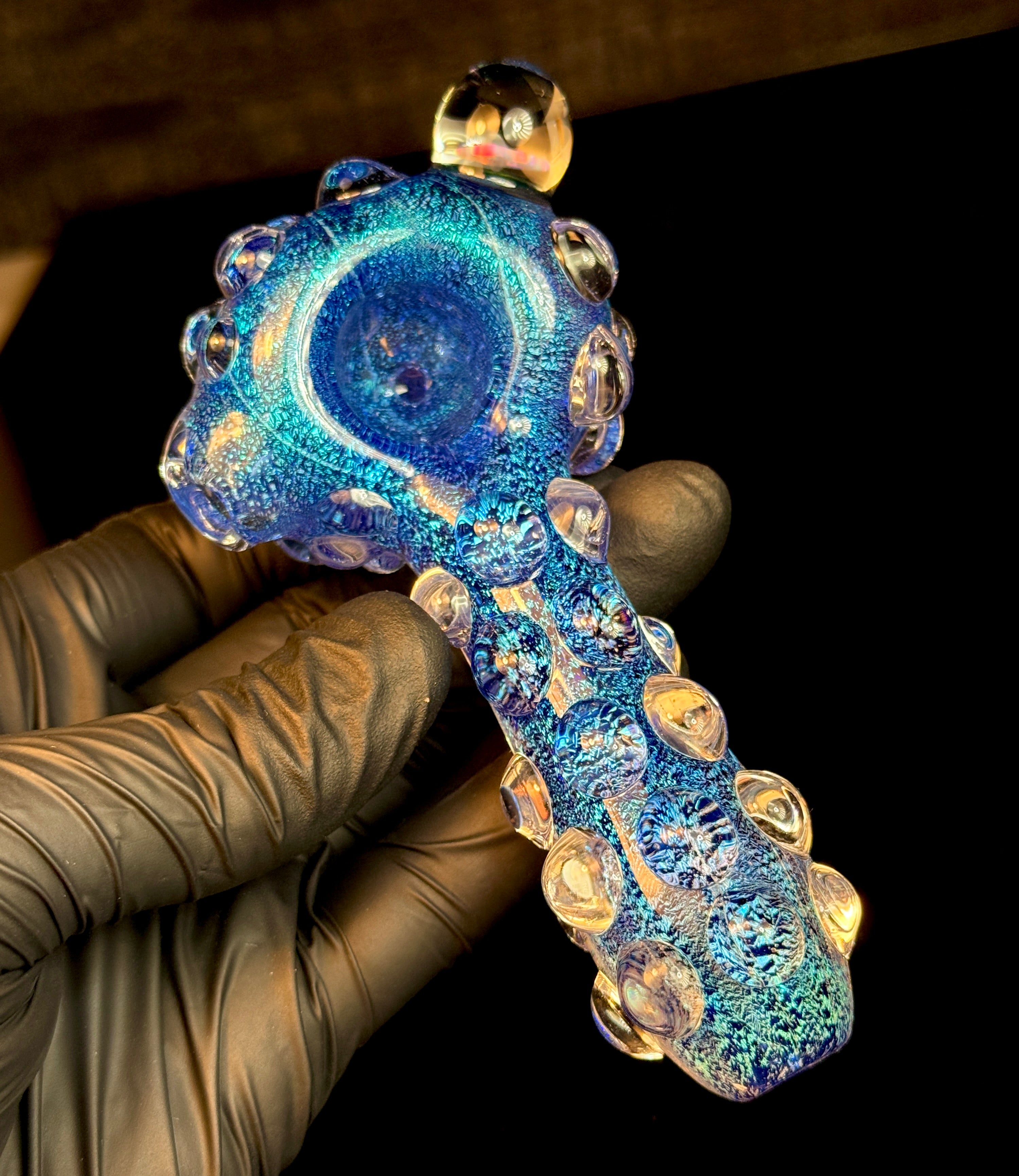 Blue thick dichro spoon