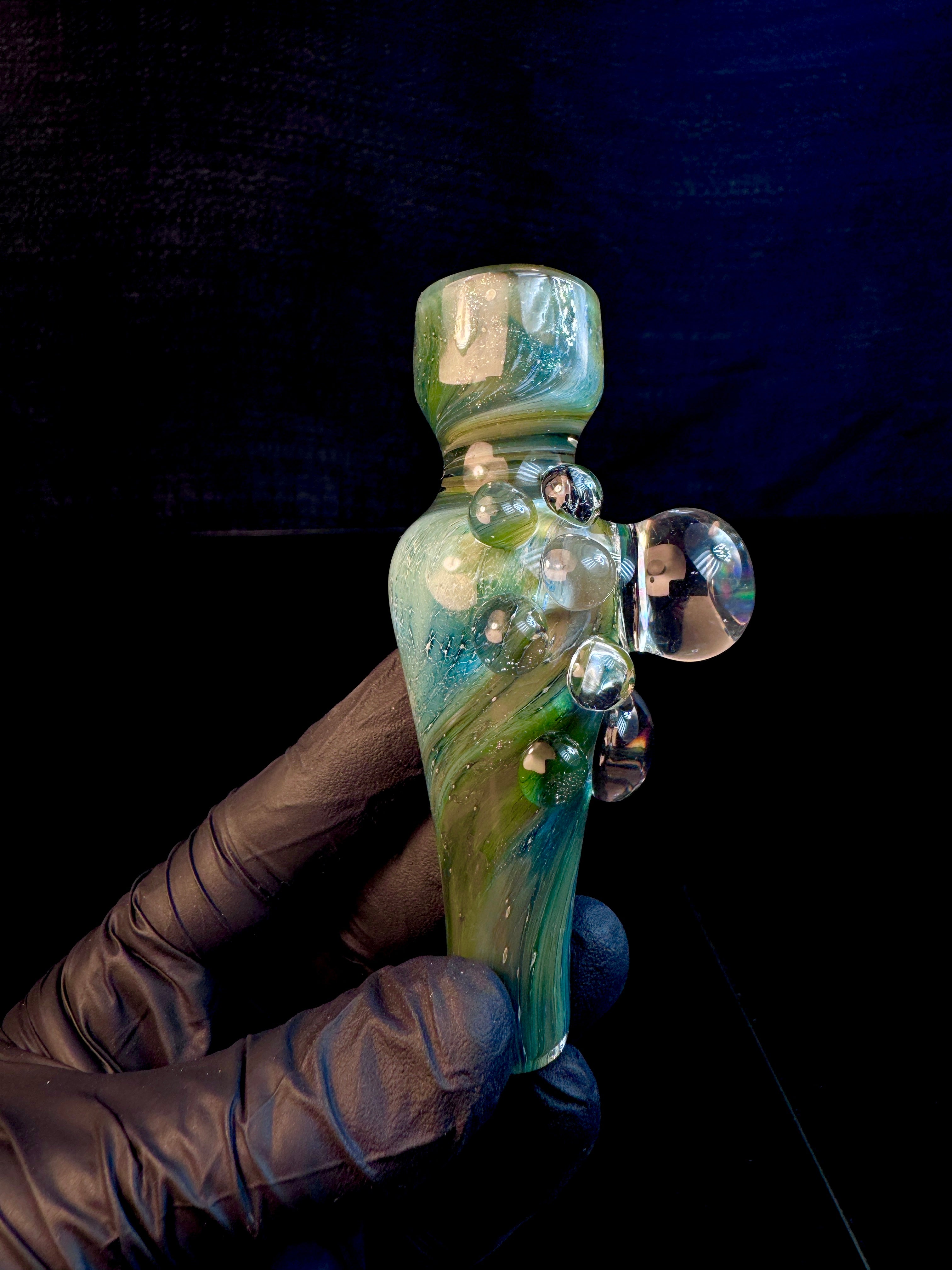 Twisted opal chillum