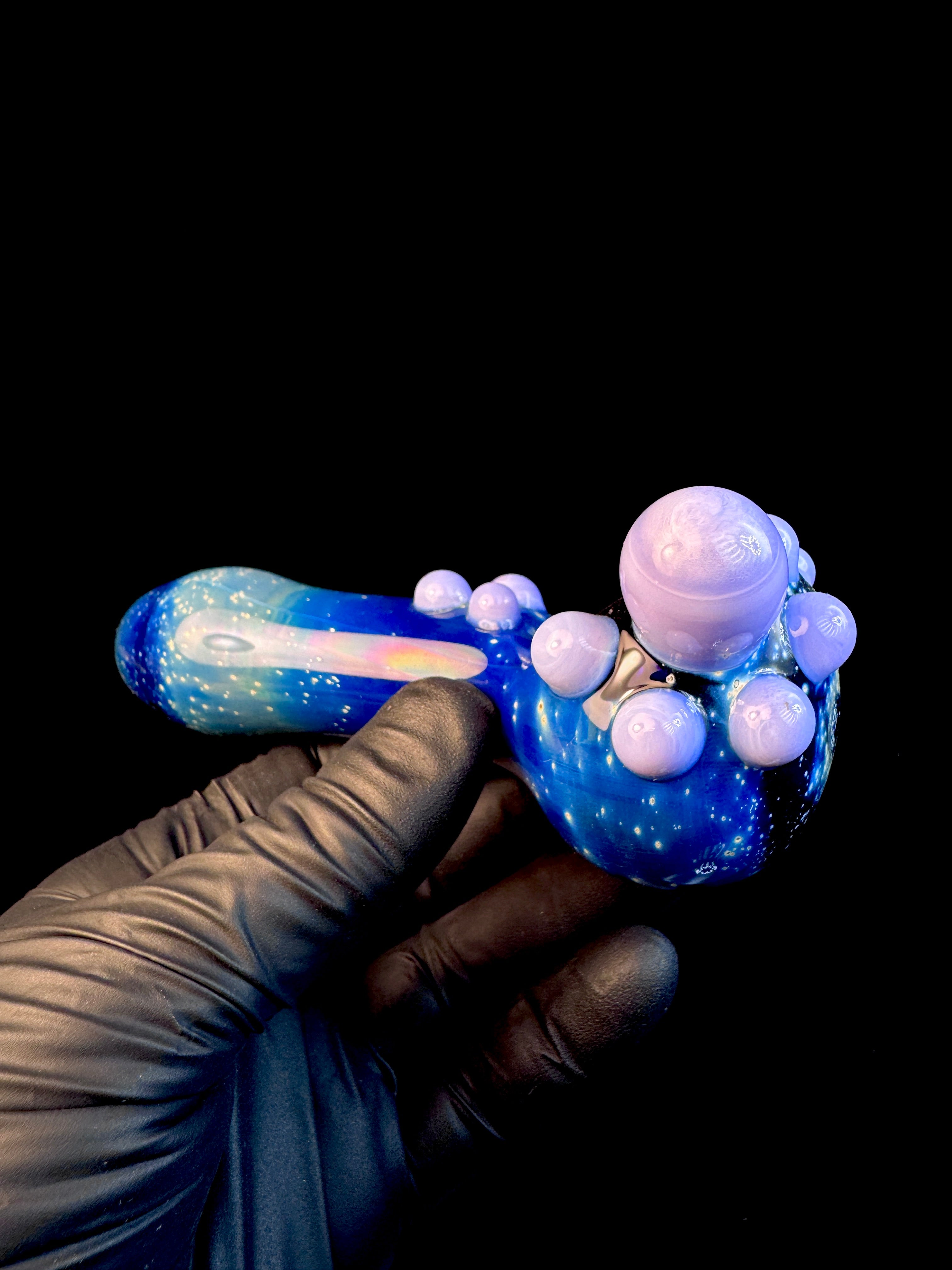 Milky purple Starry night Dot spoon