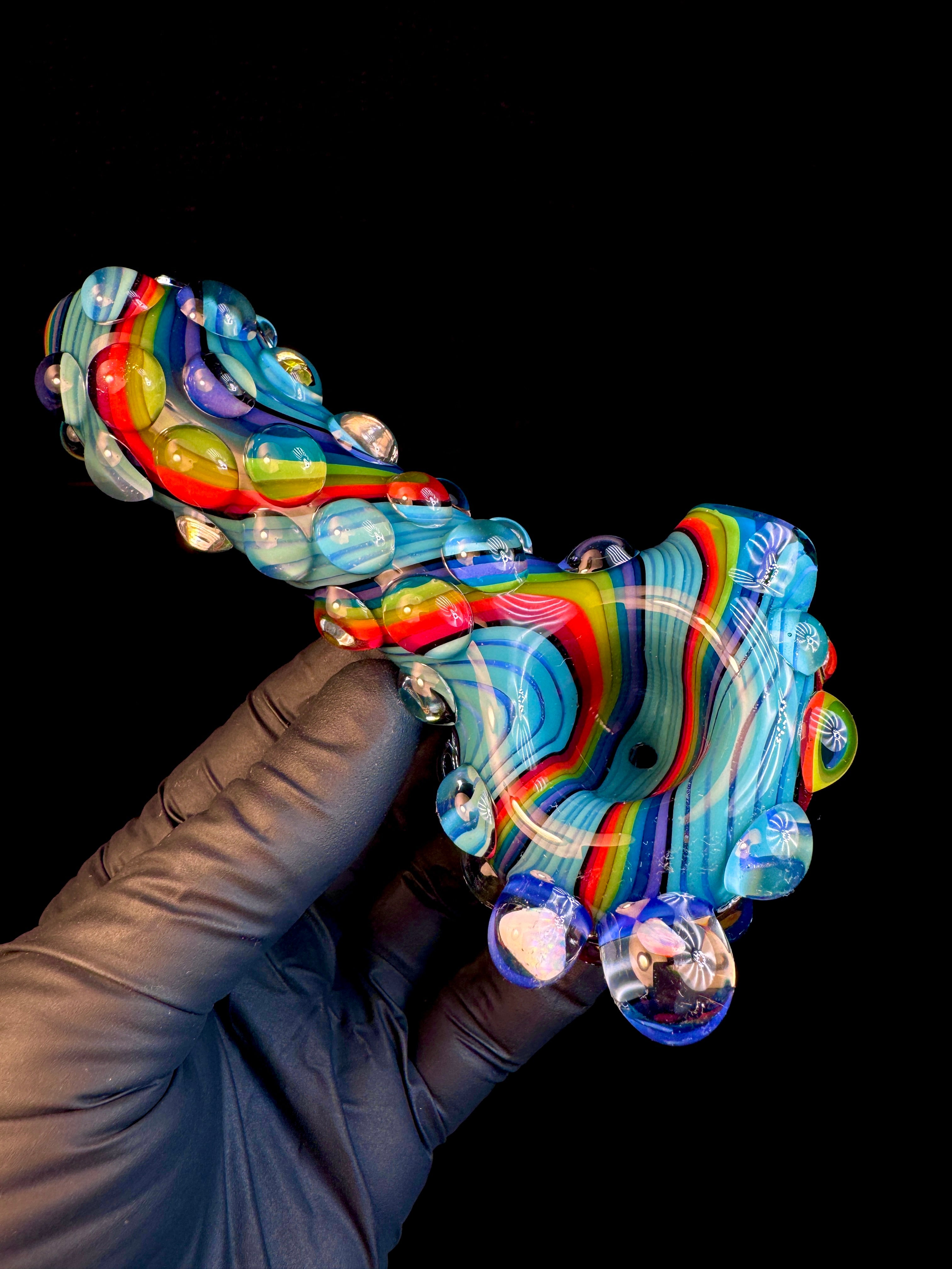 Twisted opal spoon