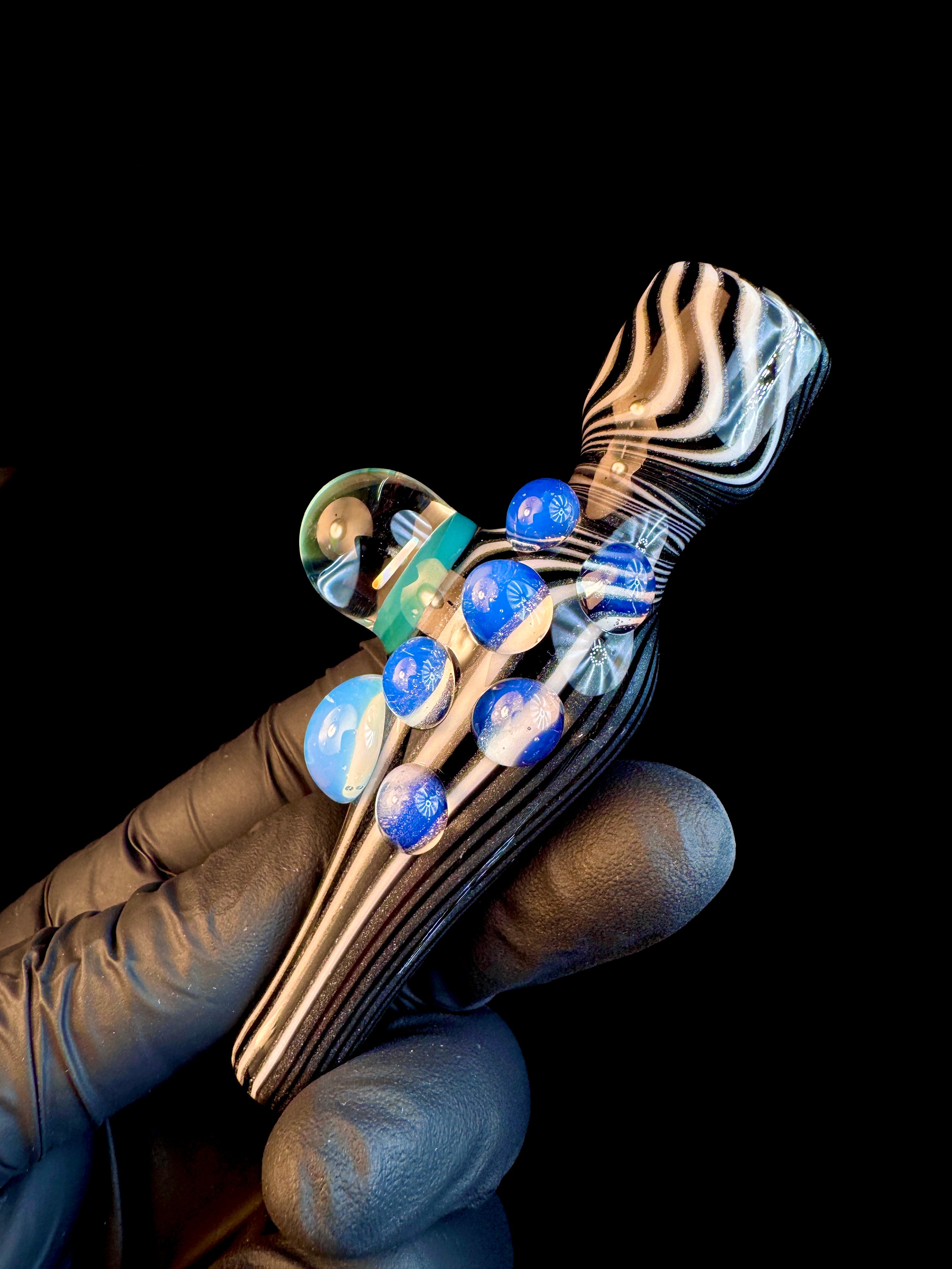 Pin striped x secret white opal chillum