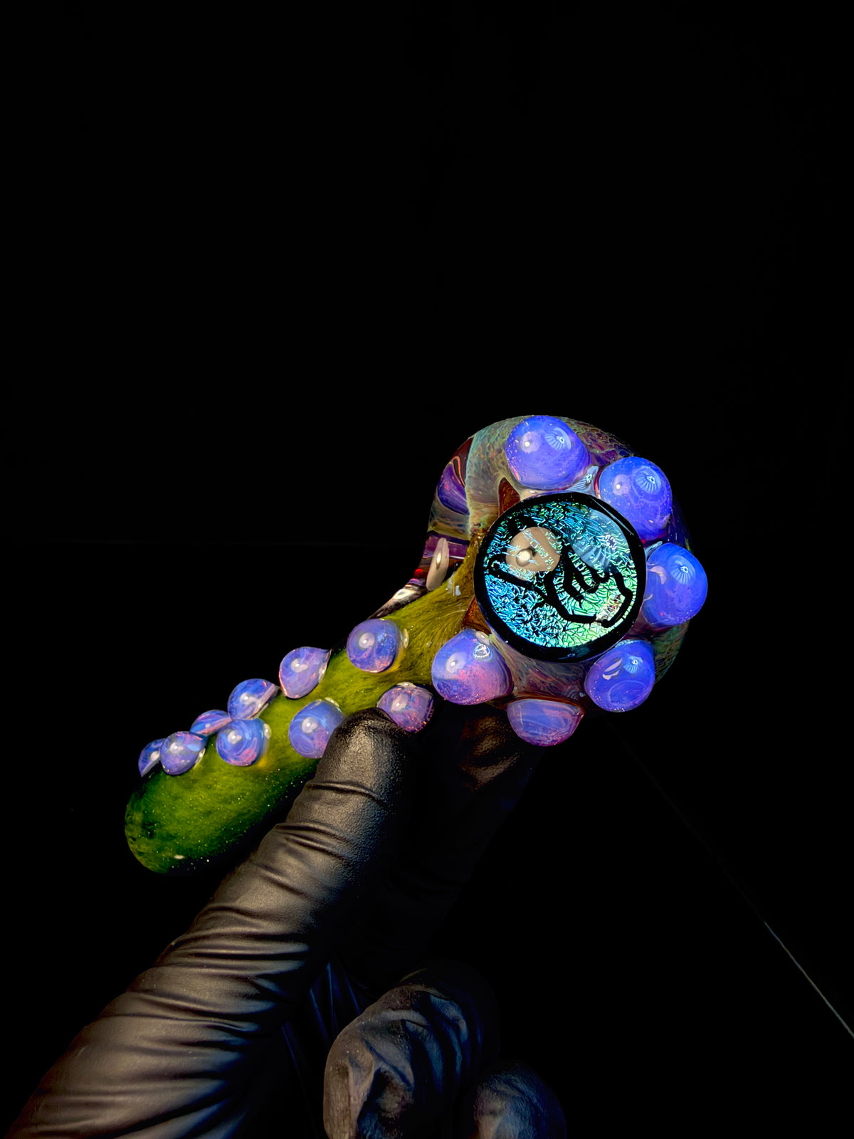 Dichroic Peace sign spoon