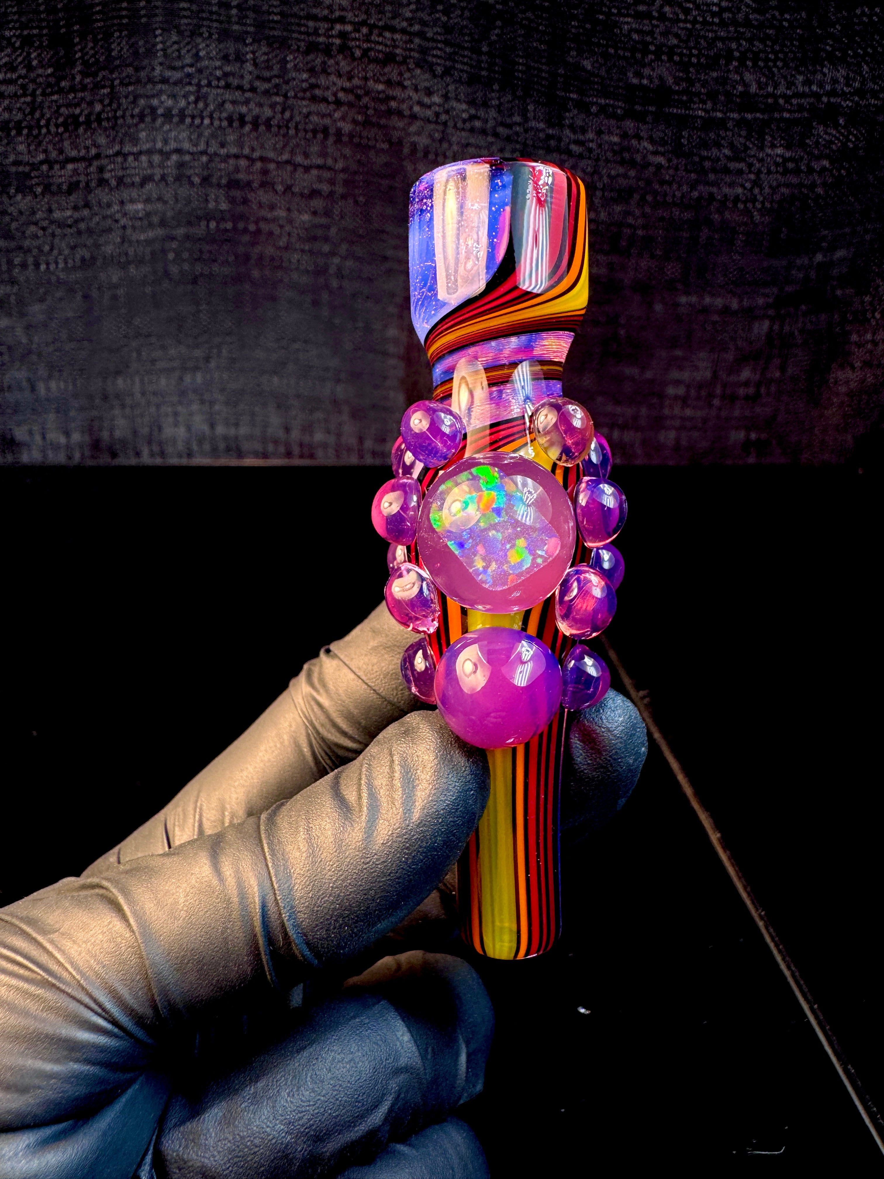 Pink slyme fire opal chillum