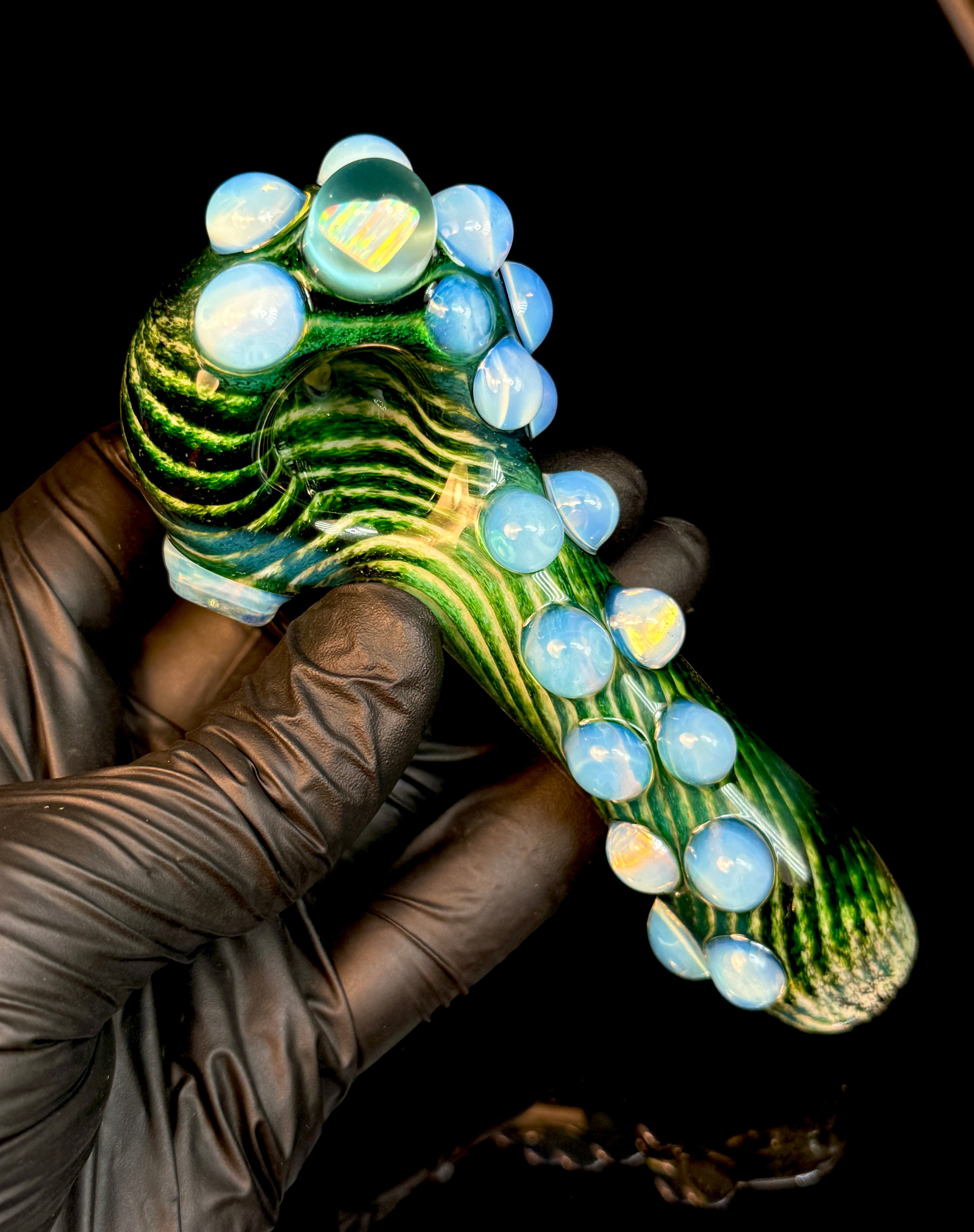 Exp/White Striped Opal Pipe