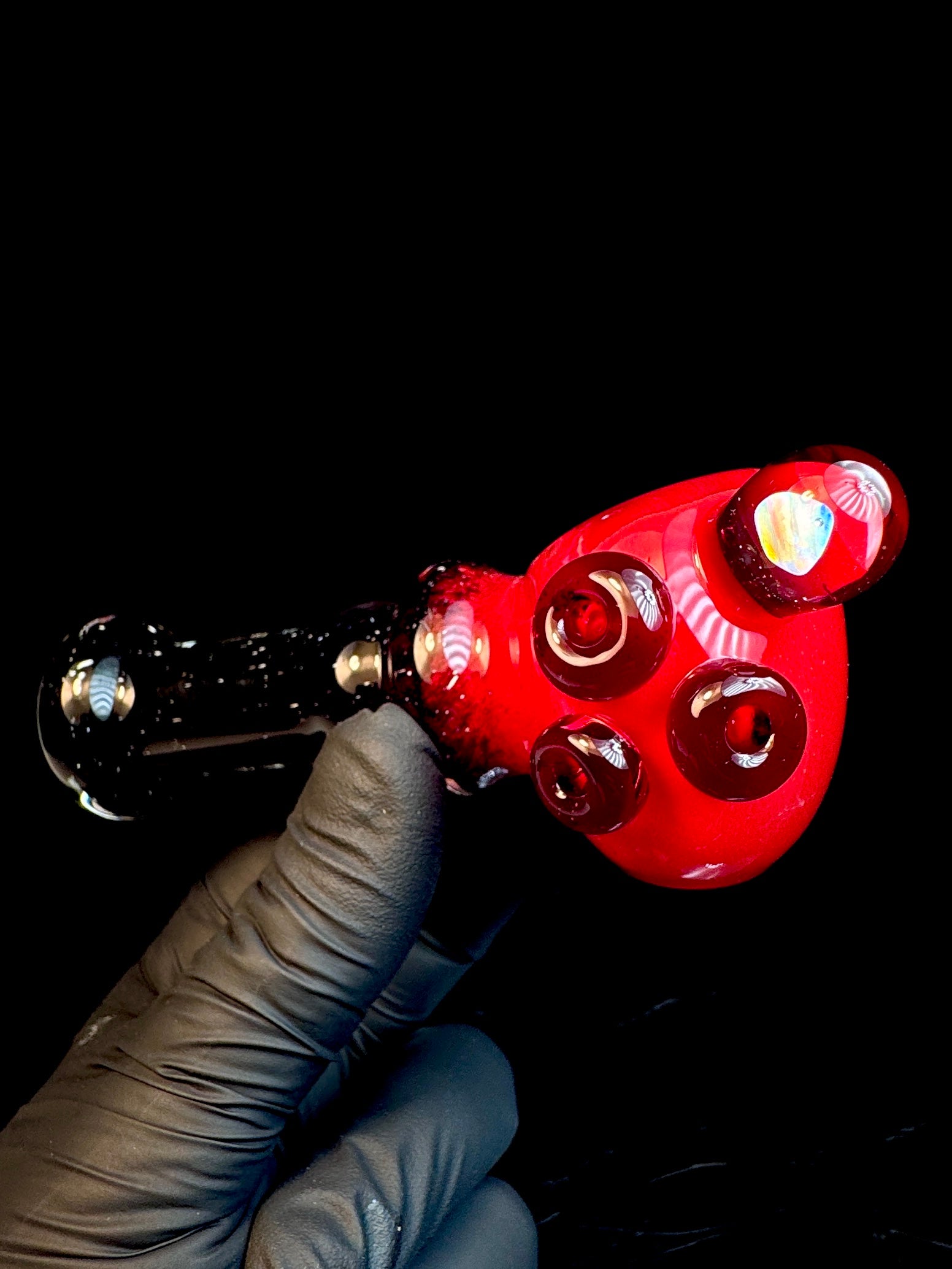 Cherry x jet black opal pipe