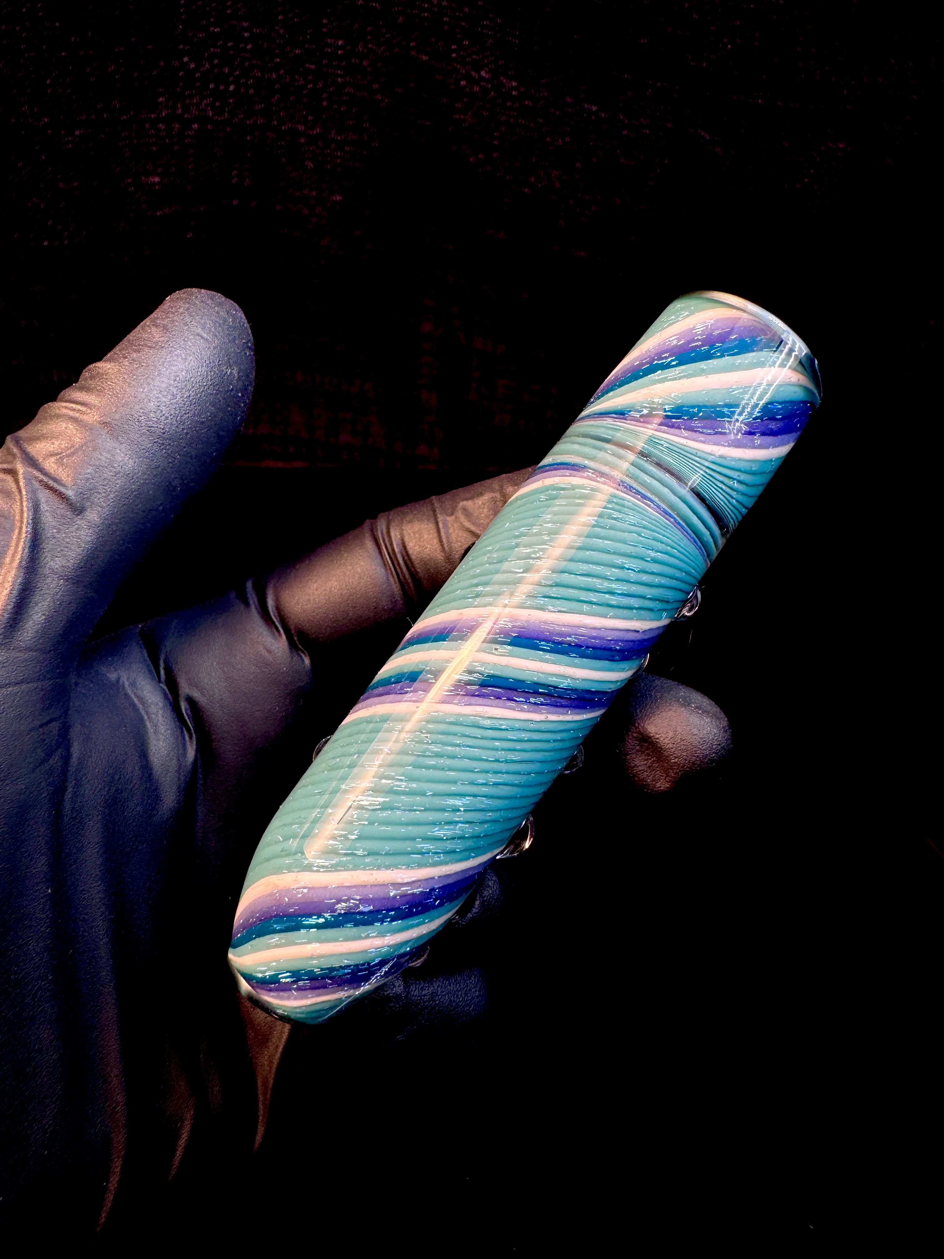 Twisted opal chillum