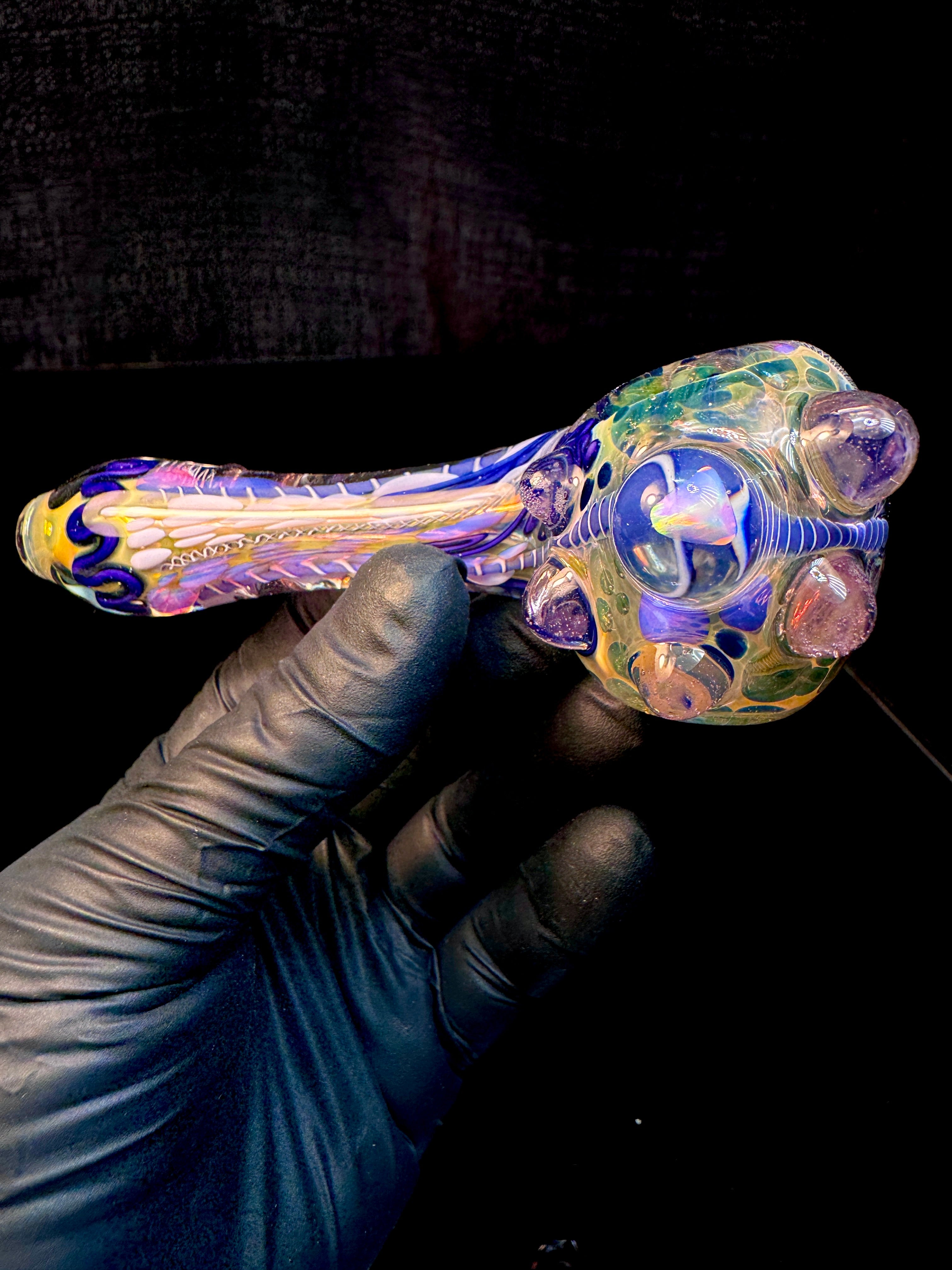 Gold fume x trans pink Premo Fume Cane Spoon