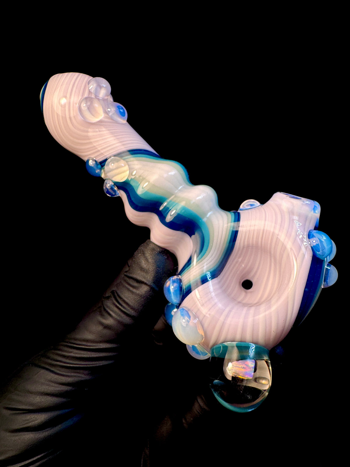 Twisted Glass opal pipe