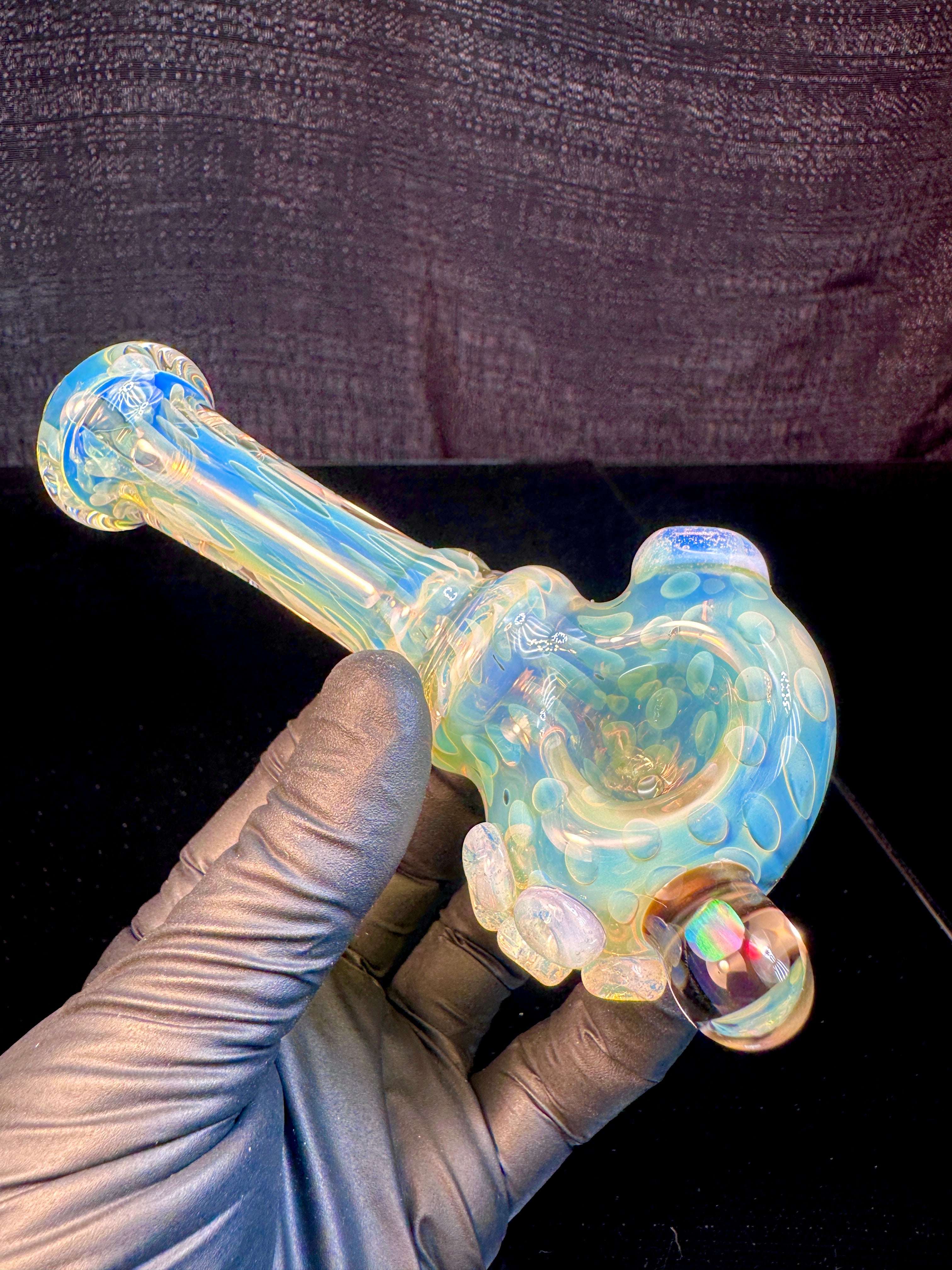 Silver Fume opal spoon x secret white