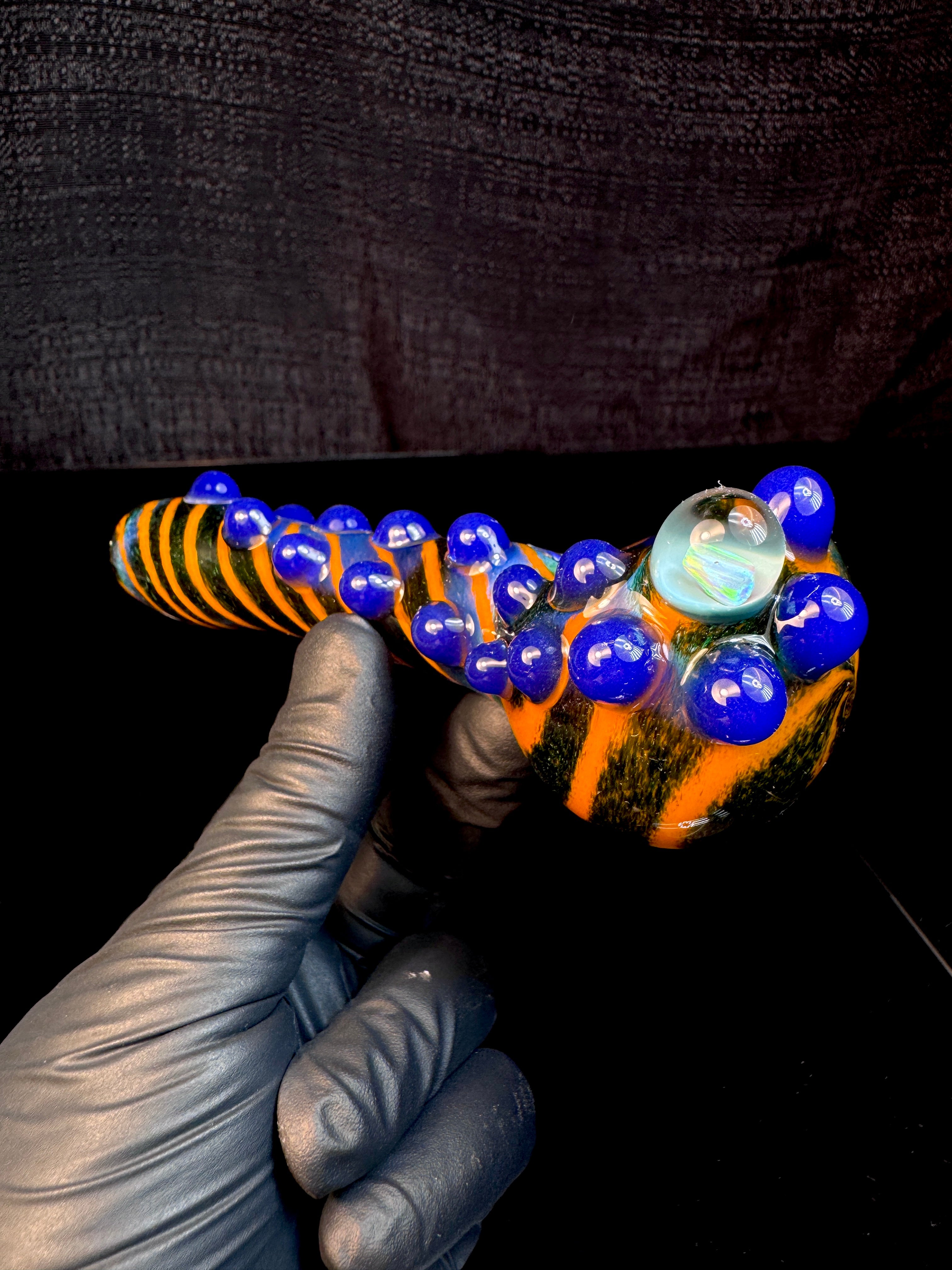 Exp x lava x blue cheese striped opal pipe