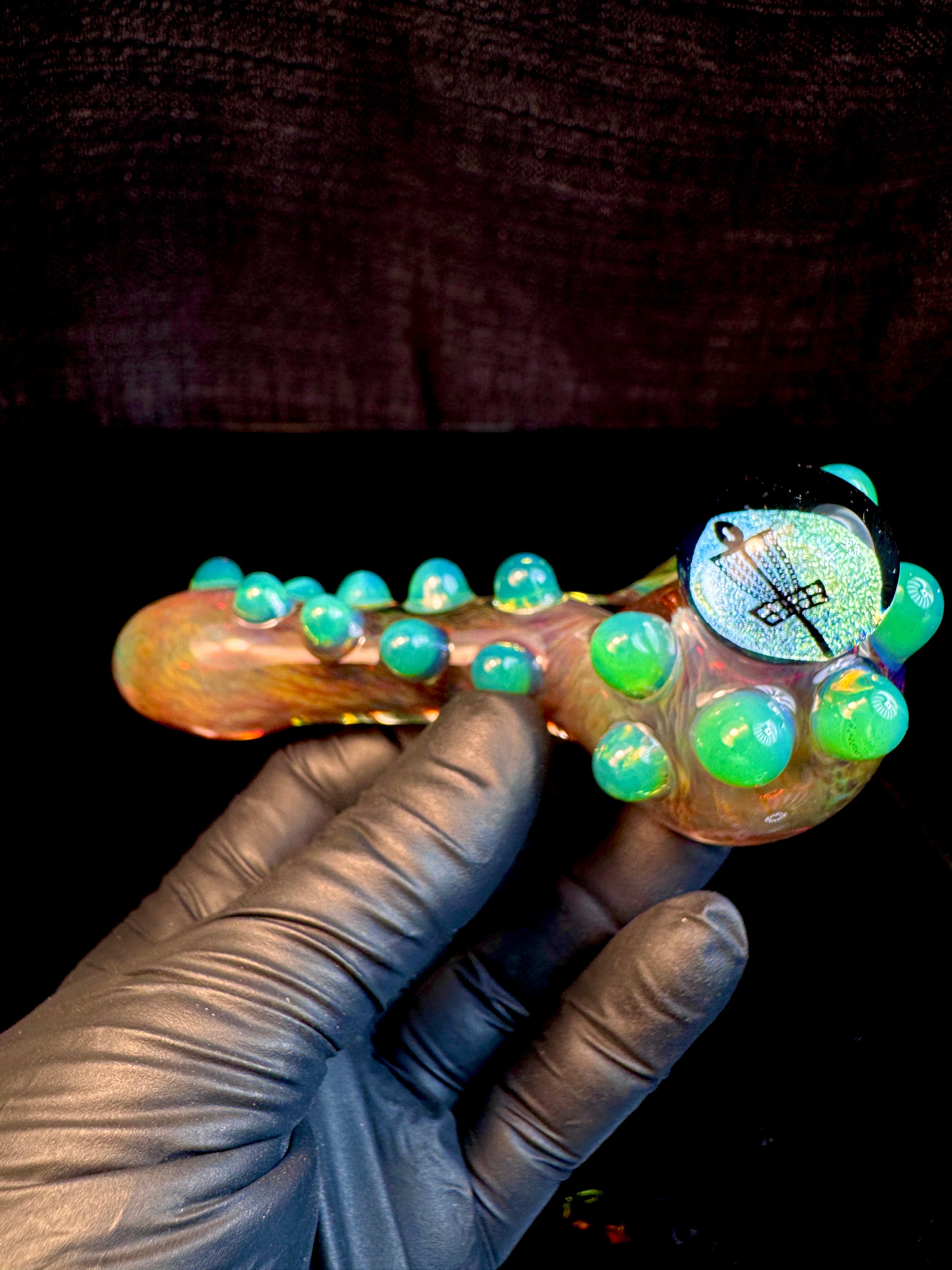 Dichroic disc golf spoon