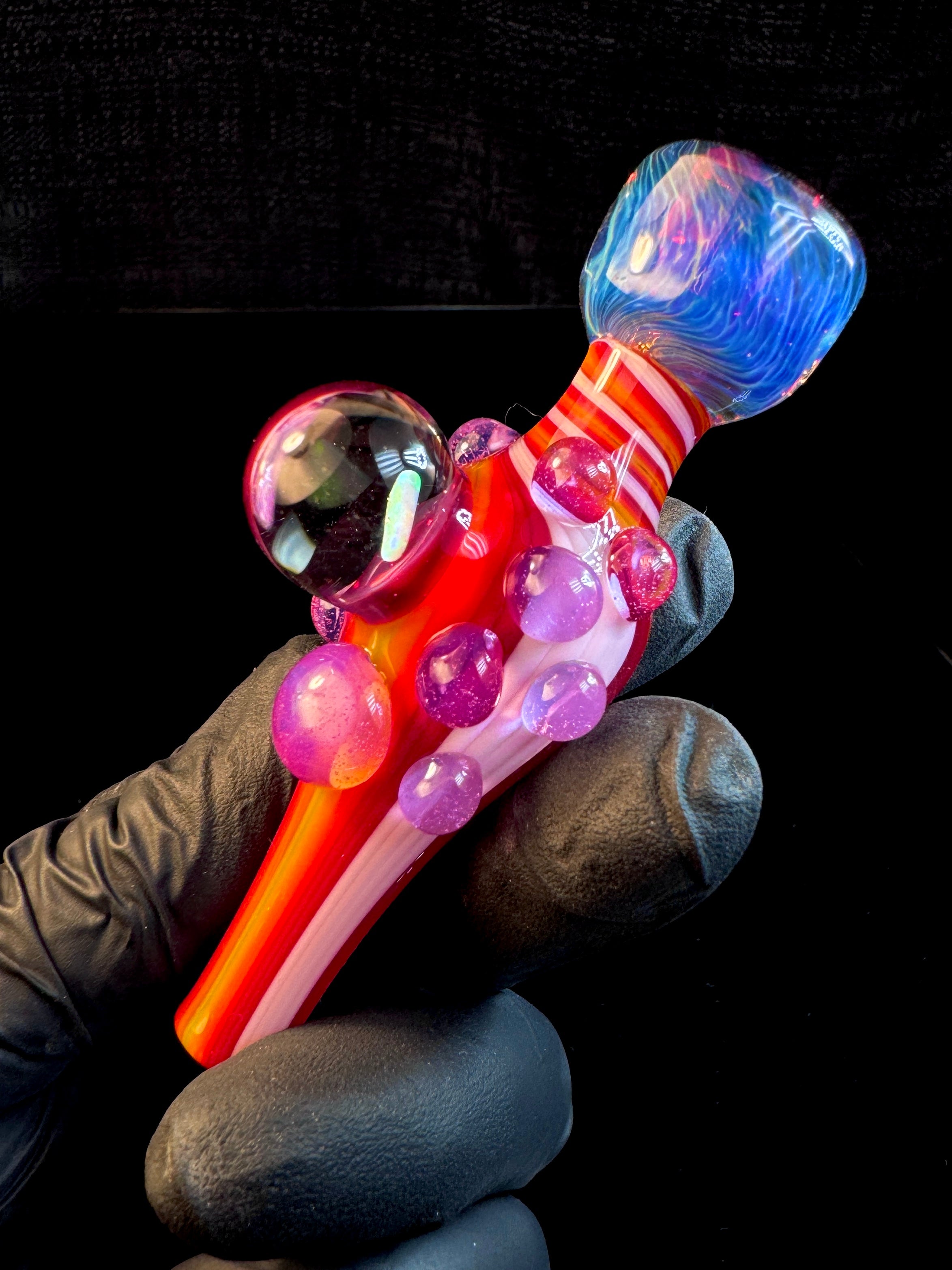 Two tone opal chillum