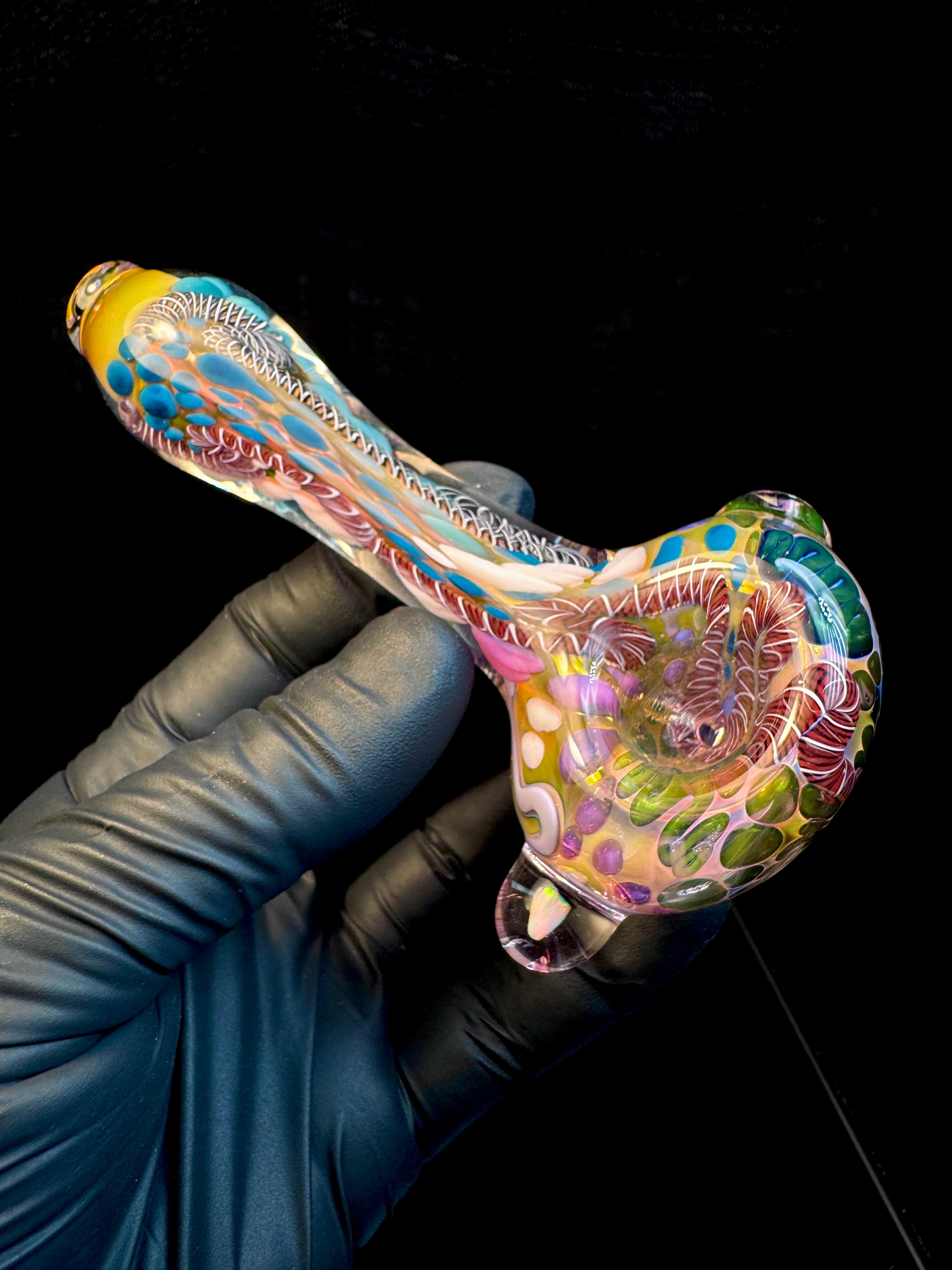 Gold Cane fume opal spoon
