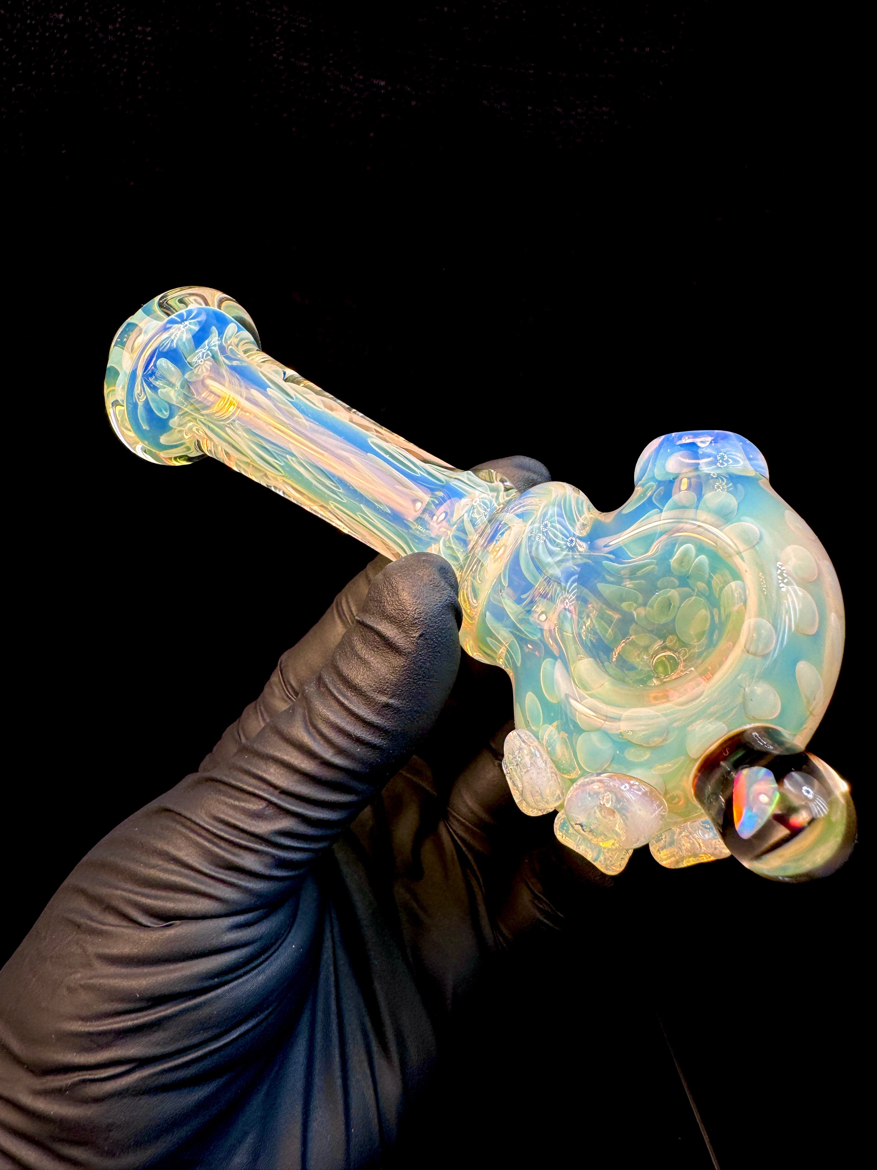 Silver Fume opal spoon x Secret white
