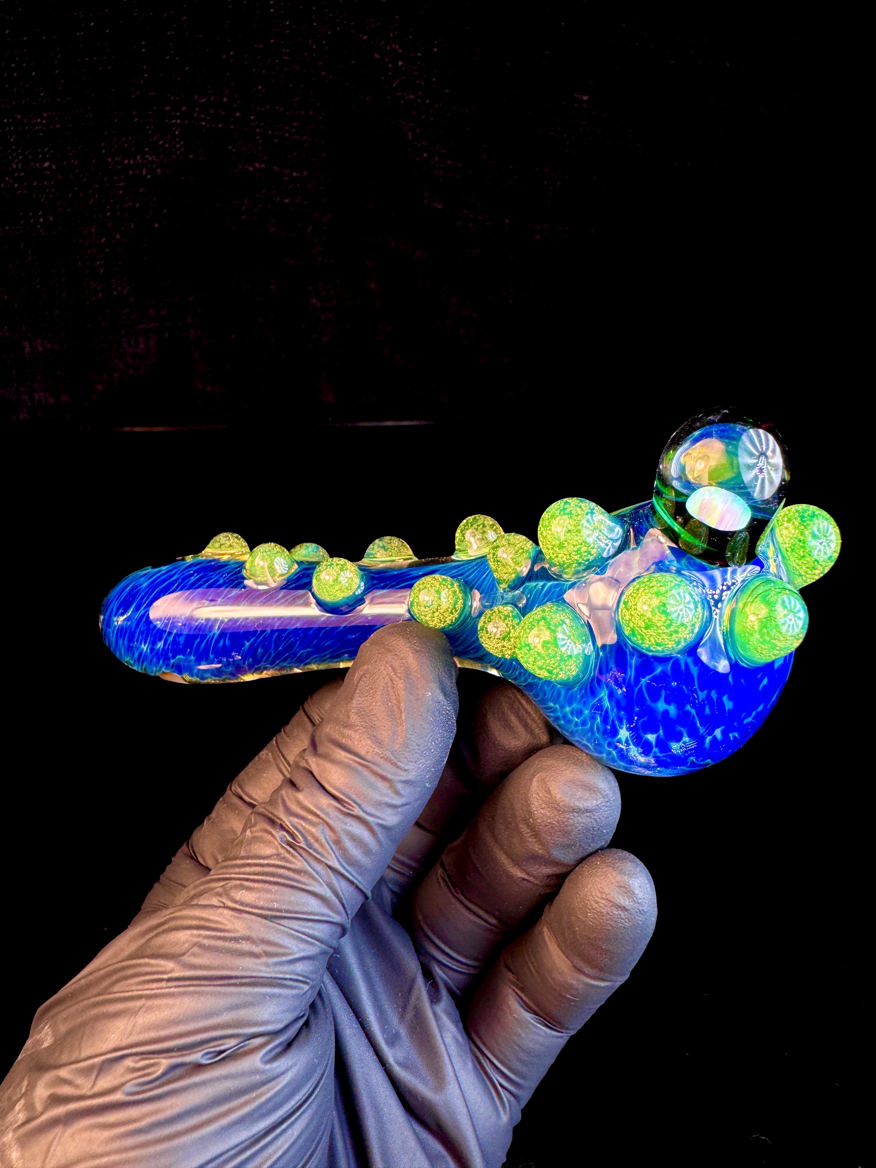 Blue green x Slyme opal pipe