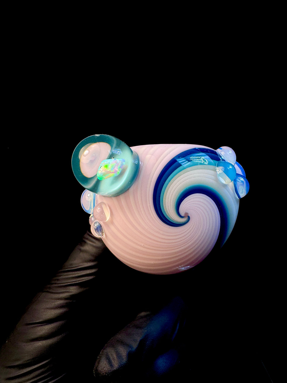Twisted Glass opal pipe