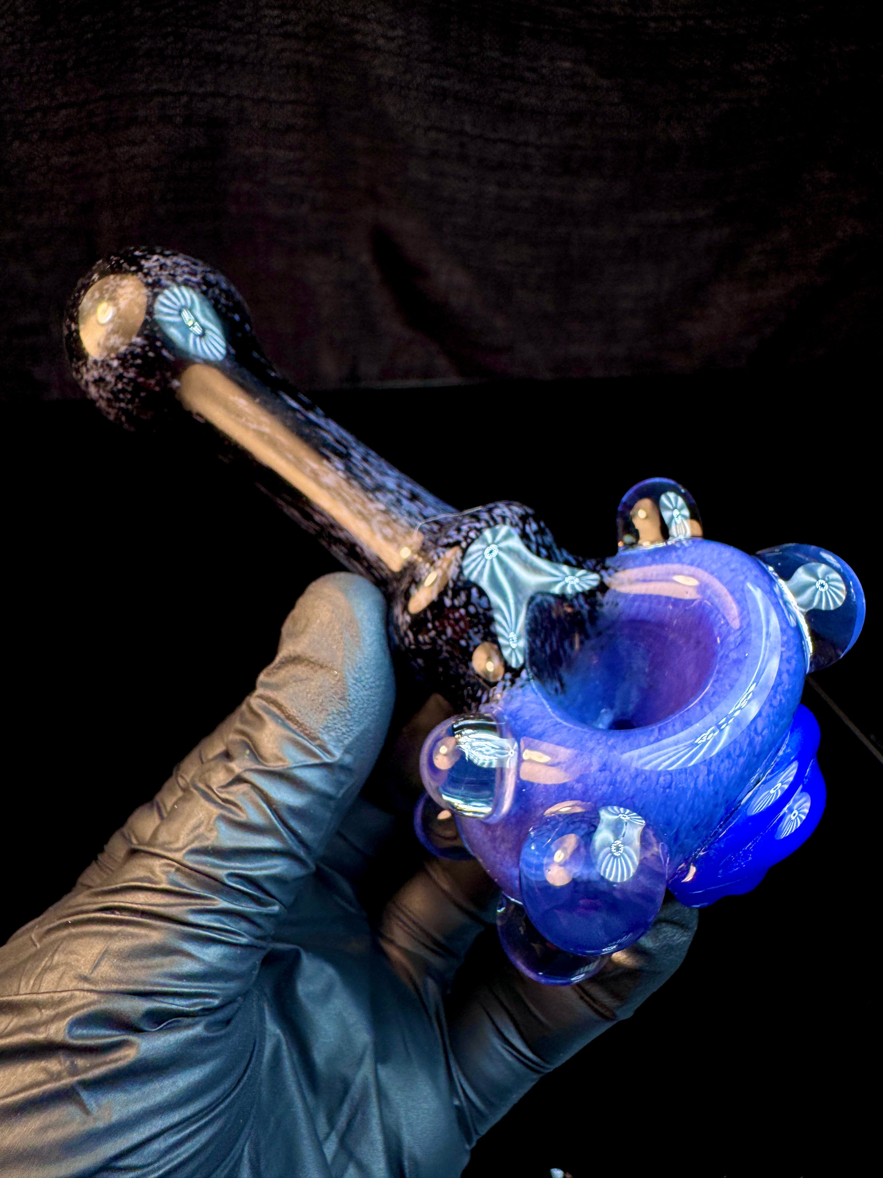Purple urple/black blue cheese eyeball spoon