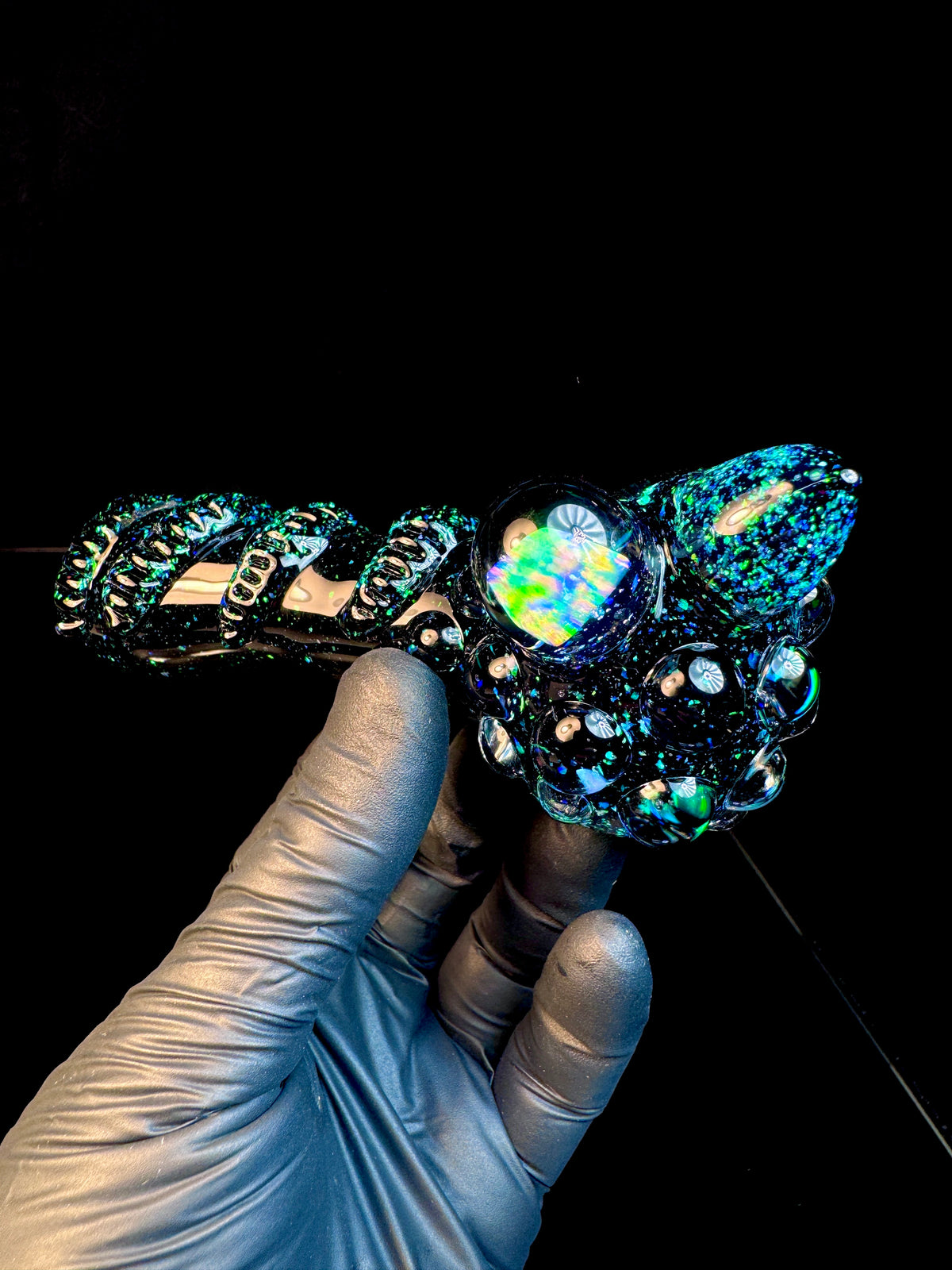 Cat ears dichroic cropal opal pipe
